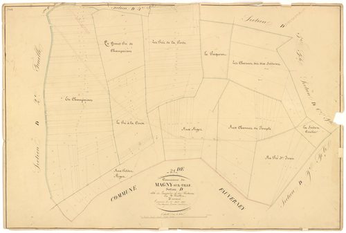 Magny-sur-Tille - Section D3 - 3 P PLAN 367/15