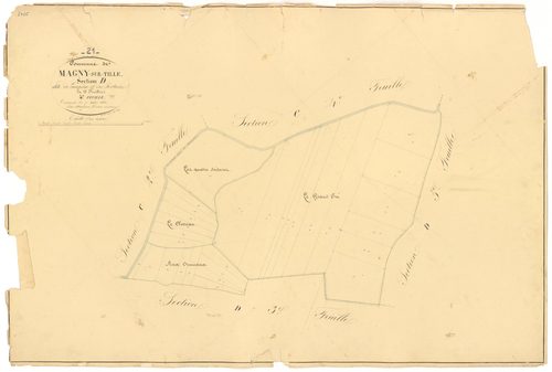 Magny-sur-Tille - Section D4 - 3 P PLAN 367/16