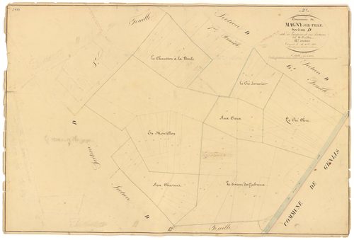 Magny-sur-Tille - Section D12 - 3 P PLAN 367/24