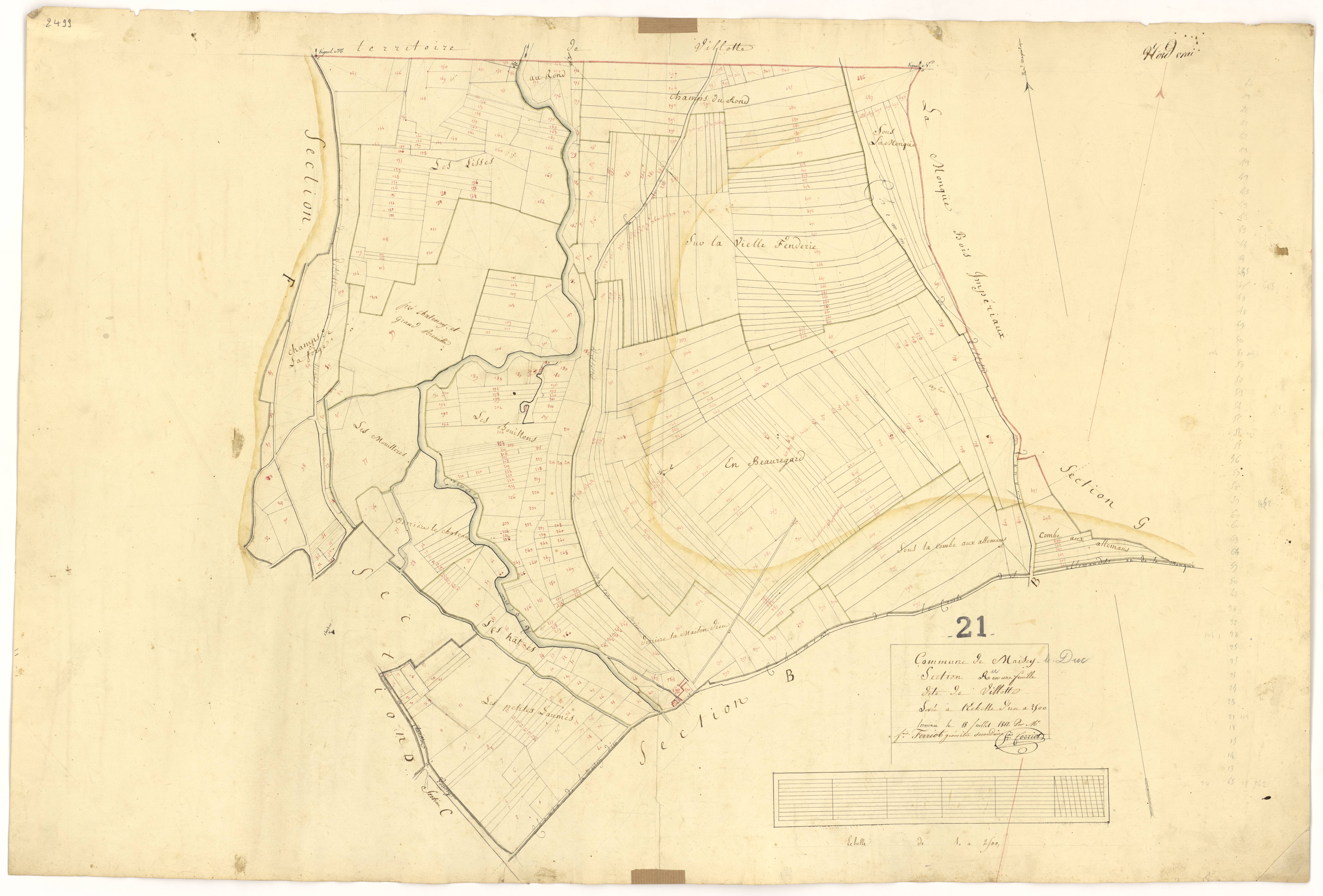 Maisey-le-Duc - Section A - 3 P PLAN 369/2