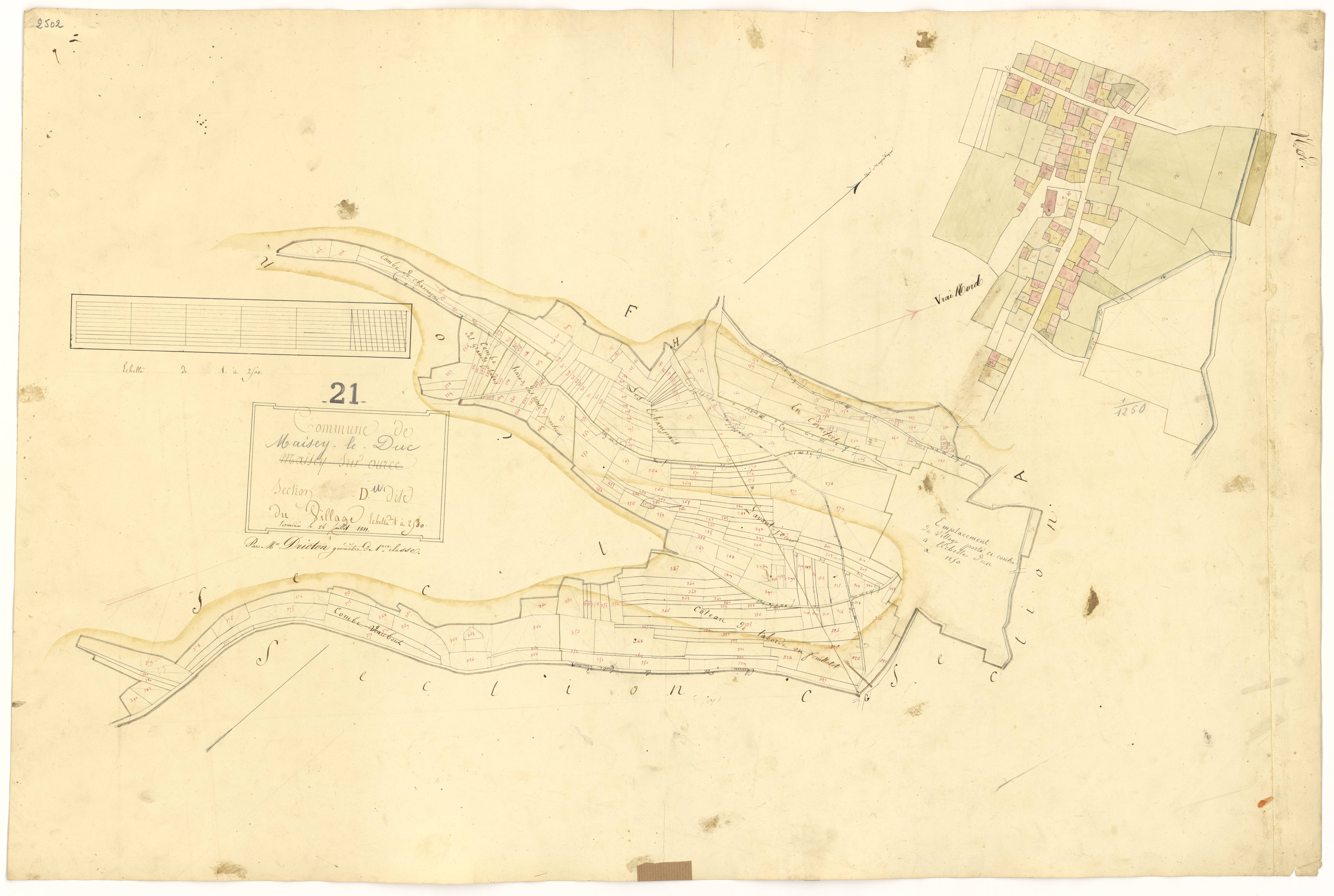 Maisey-le-Duc - Section D - 3 P PLAN 369/5