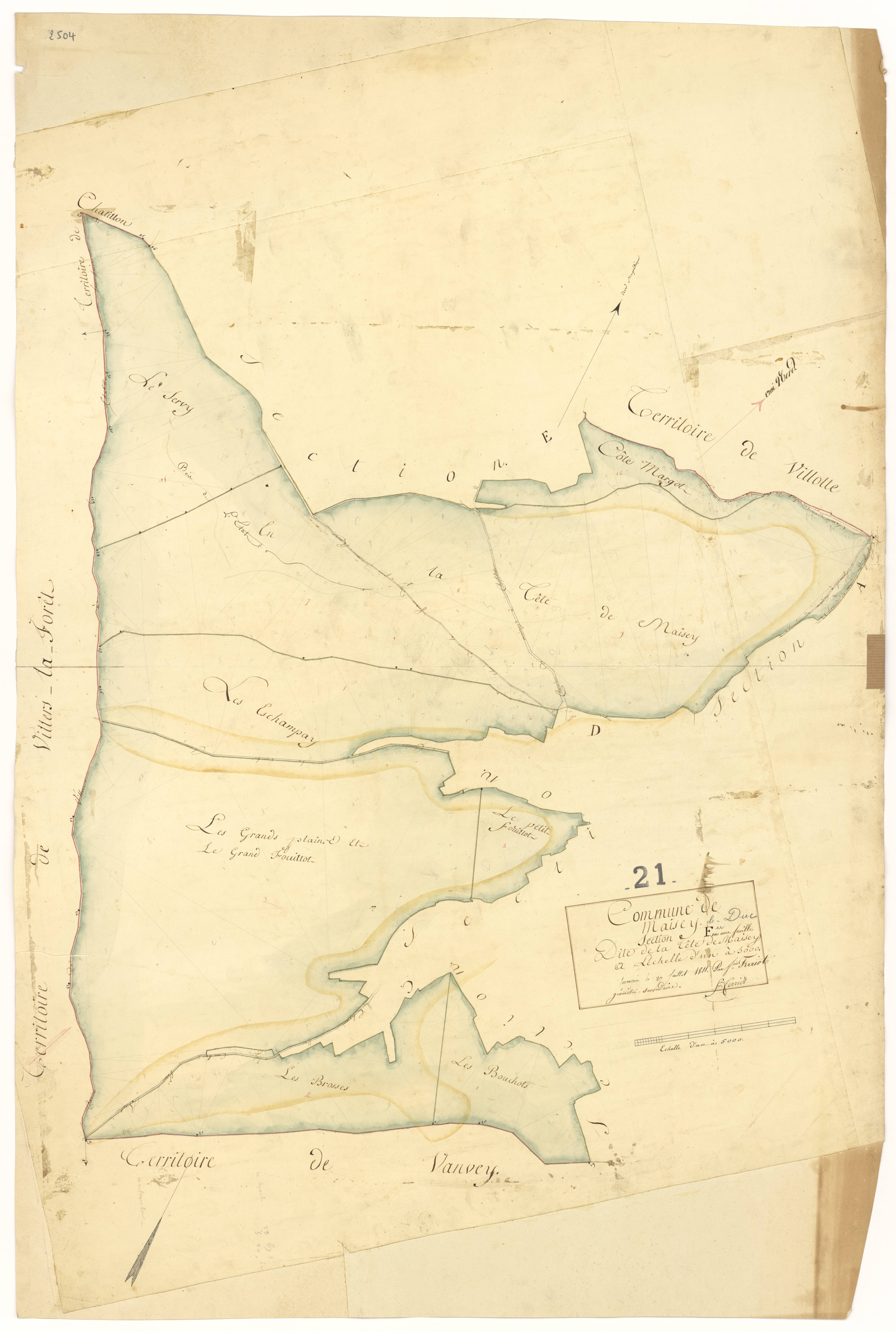 Maisey-le-Duc - Section F - 3 P PLAN 369/7