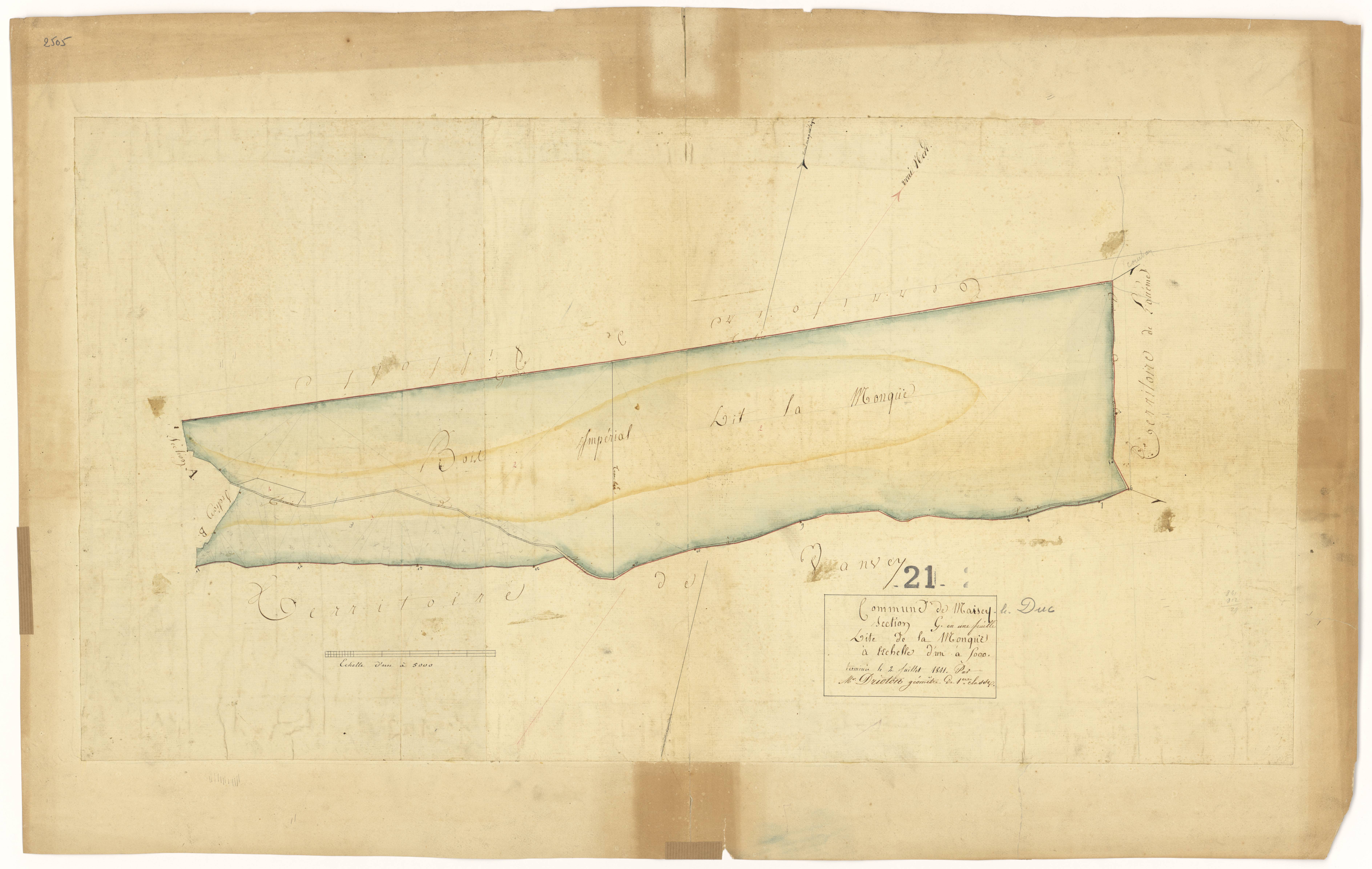 Maisey-le-Duc - Section G - 3 P PLAN 369/8