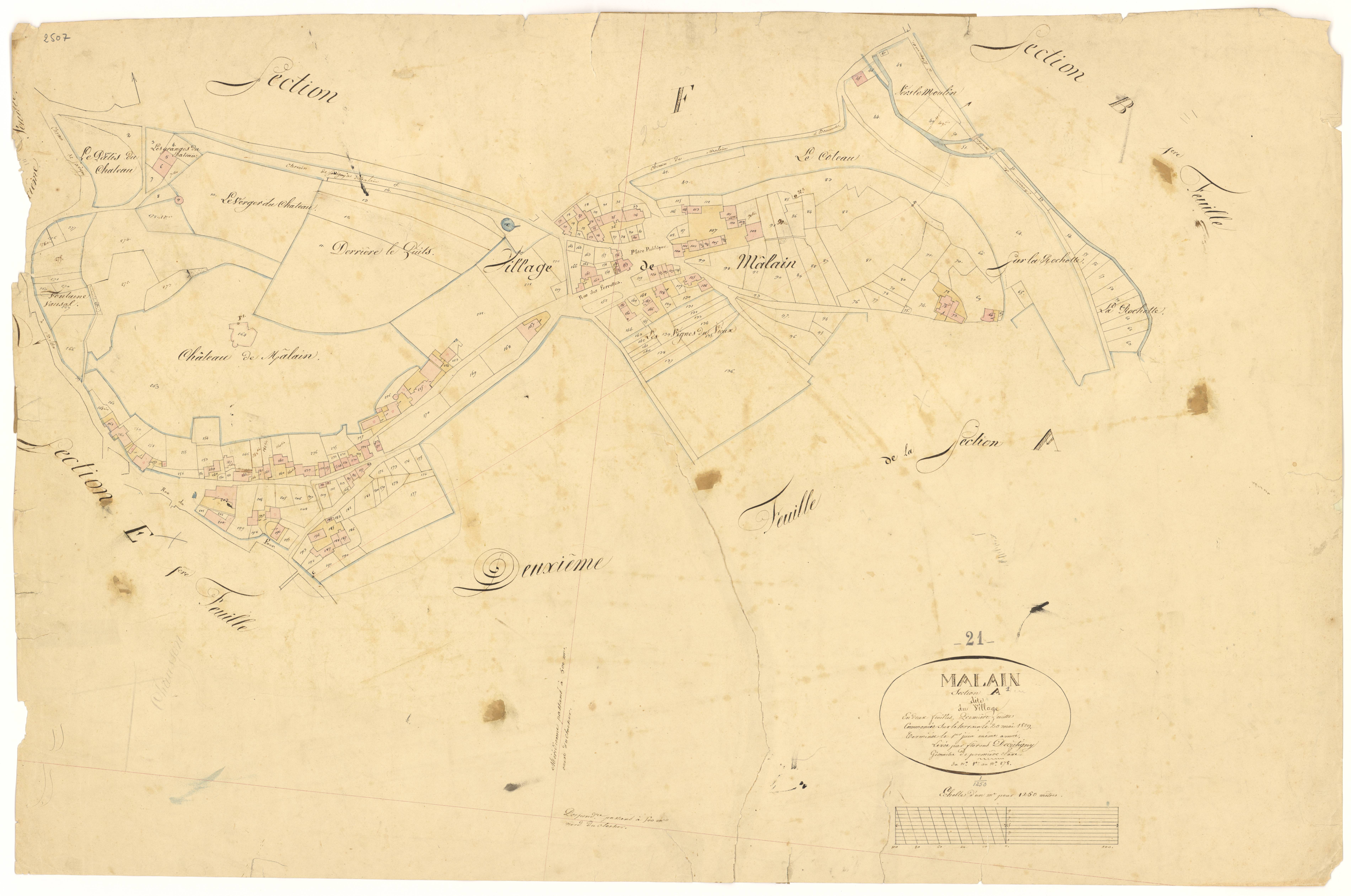Mâlain - Section A1 - 3 P PLAN 370/2