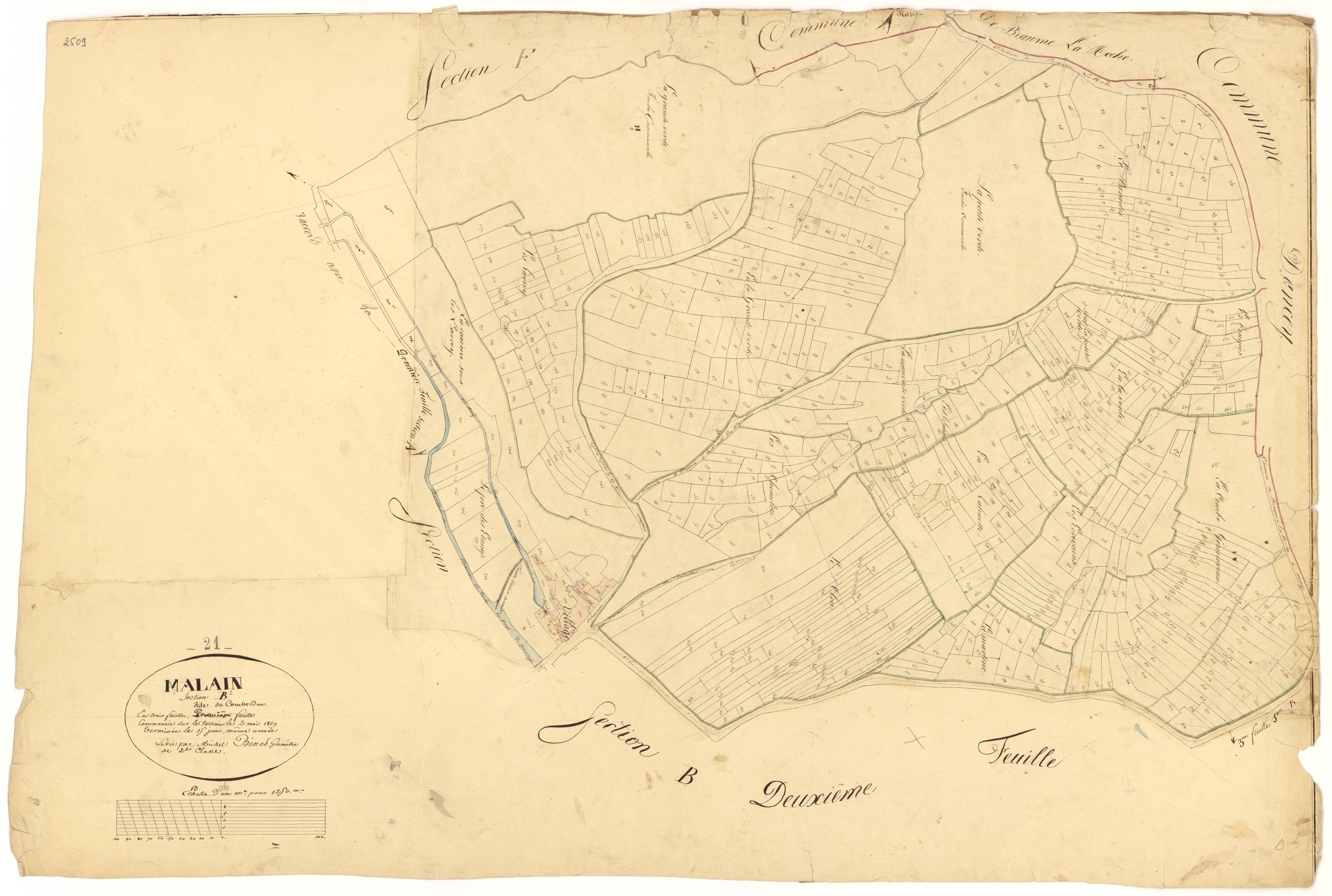 Mâlain - Section B1 - 3 P PLAN 370/4