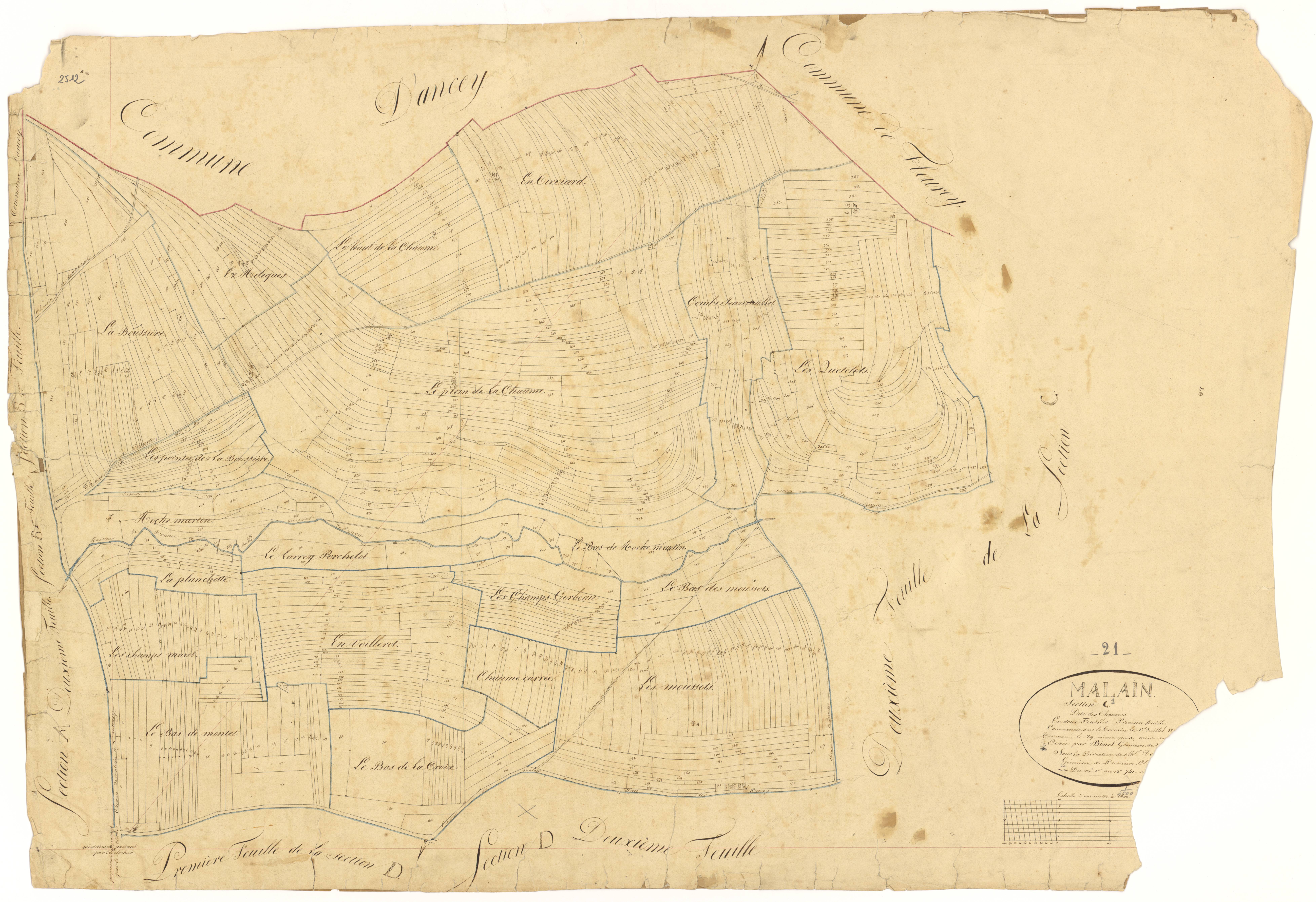 Mâlain - Section C1 - 3 P PLAN 370/7