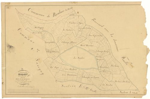 Mâlain - Section F1 - 3 P PLAN 370/15