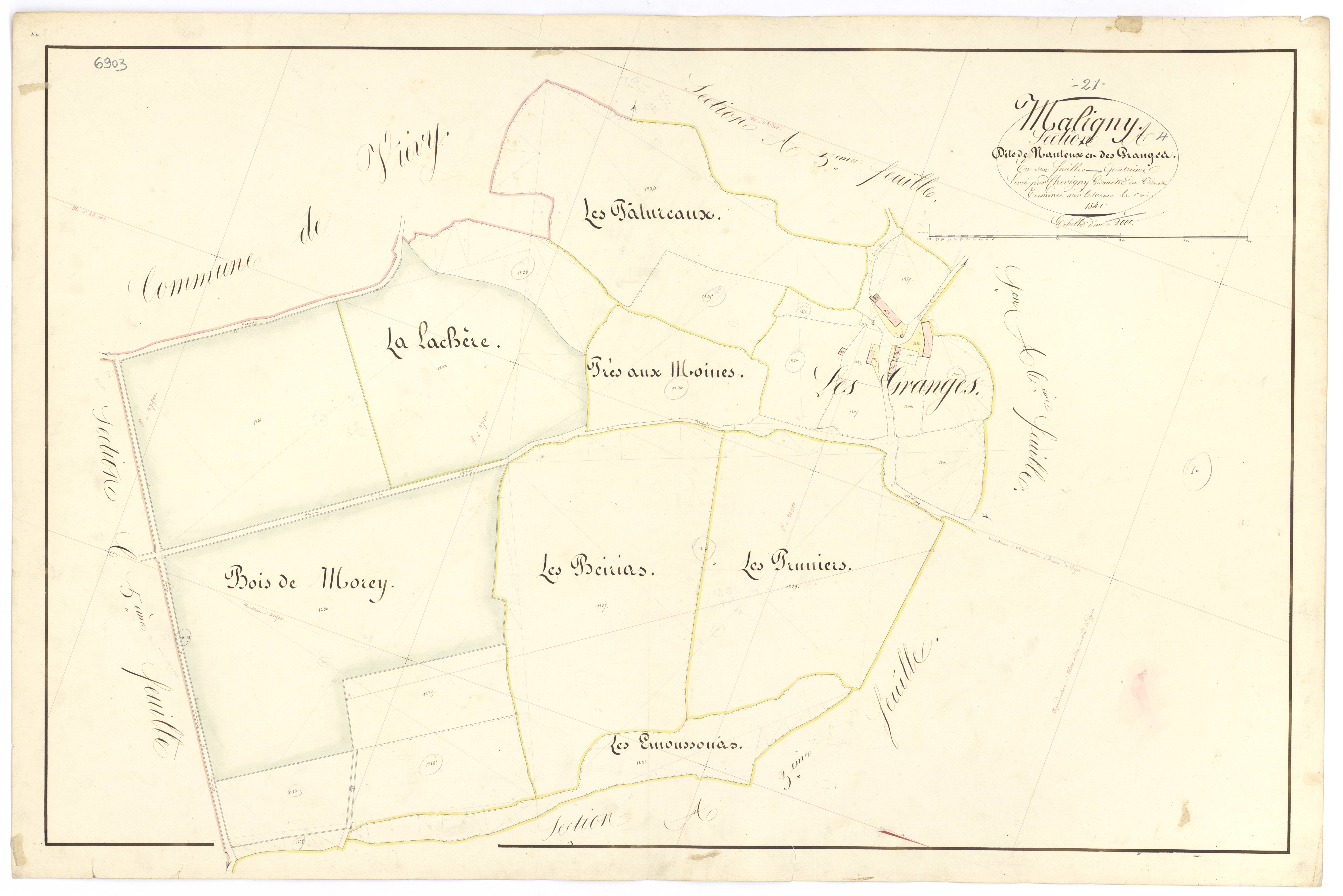 Maligny - Section A4 - 3 P PLAN 371/5