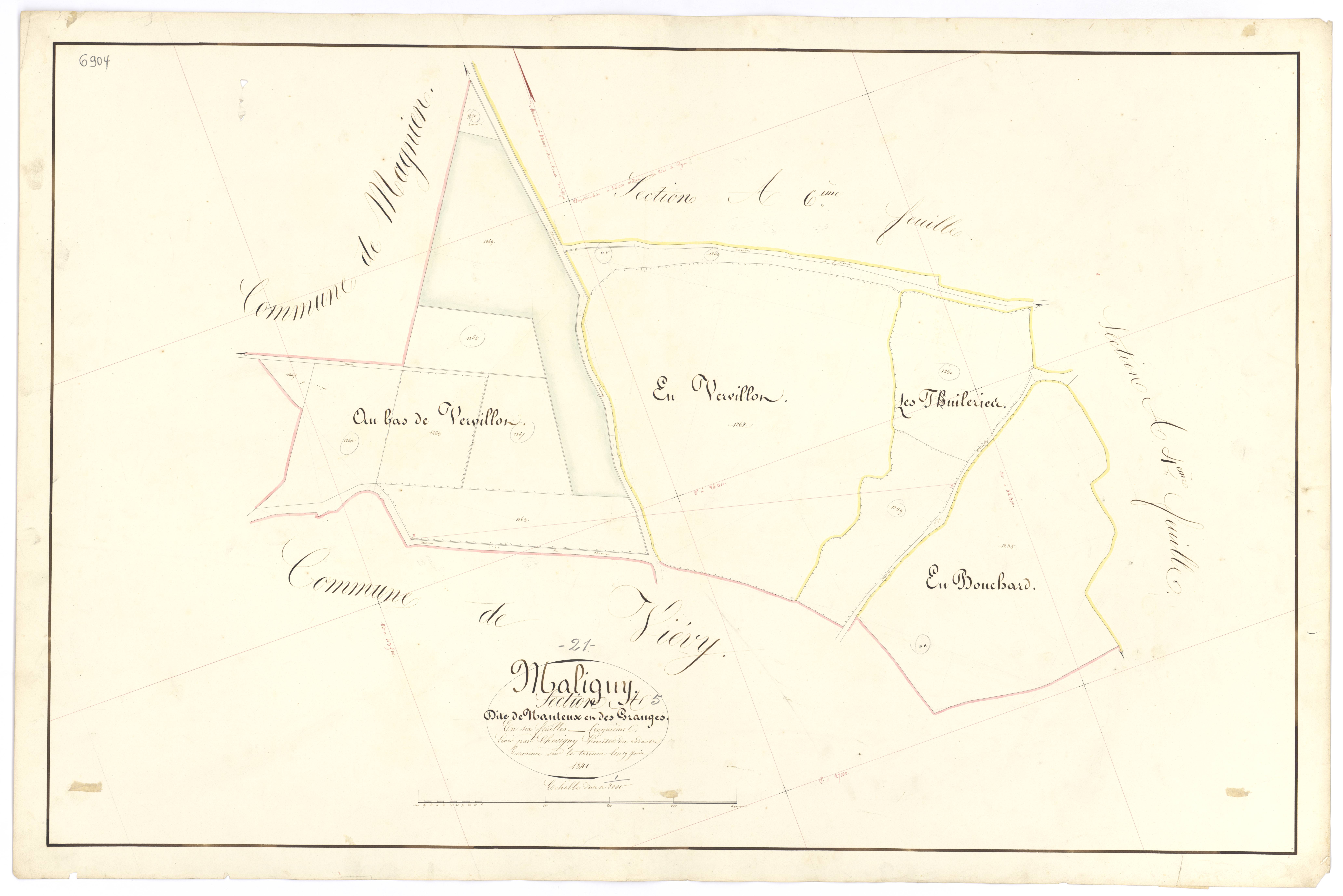 Maligny - Section A5 - 3 P PLAN 371/6