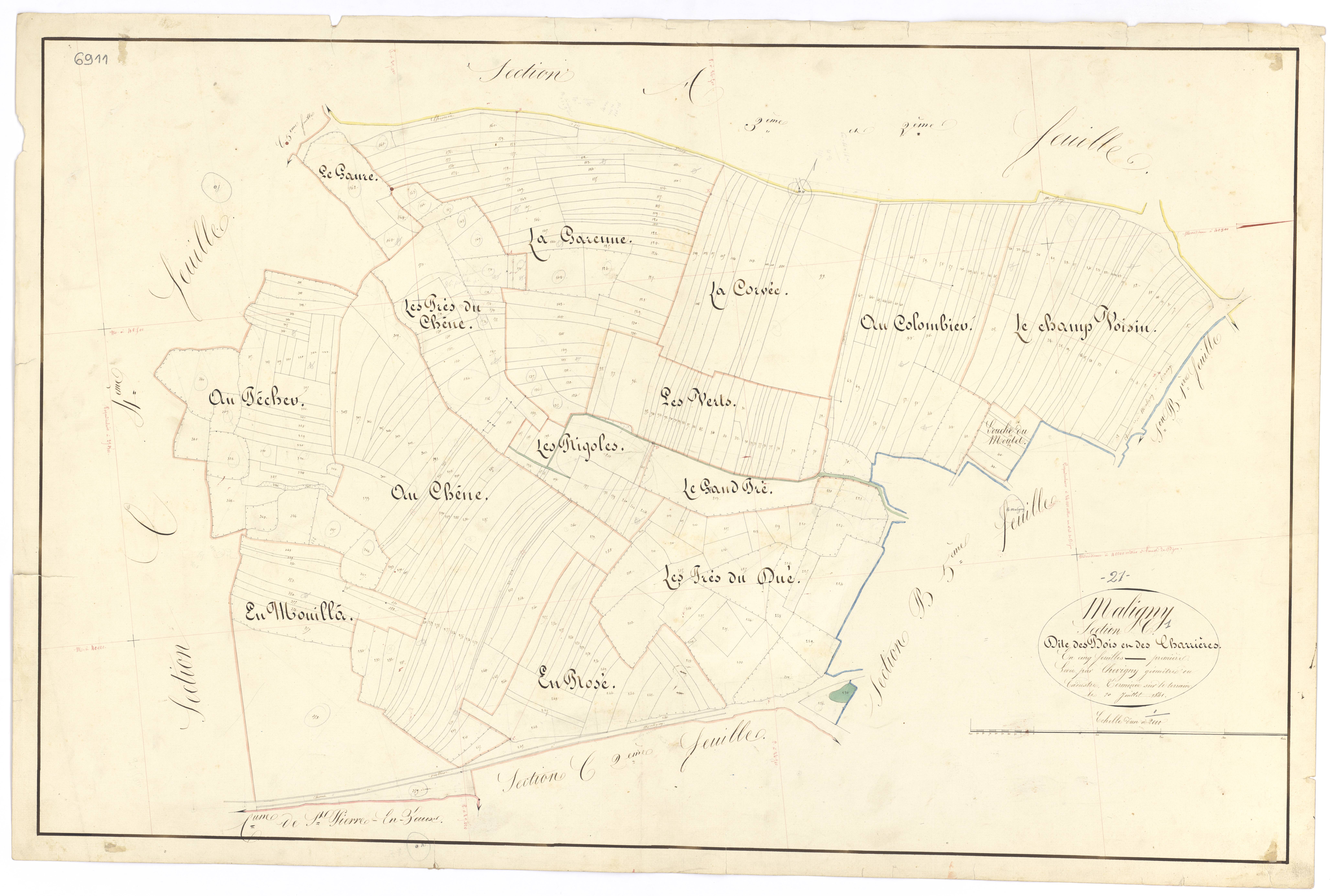 Maligny - Section C1 - 3 P PLAN 371/13