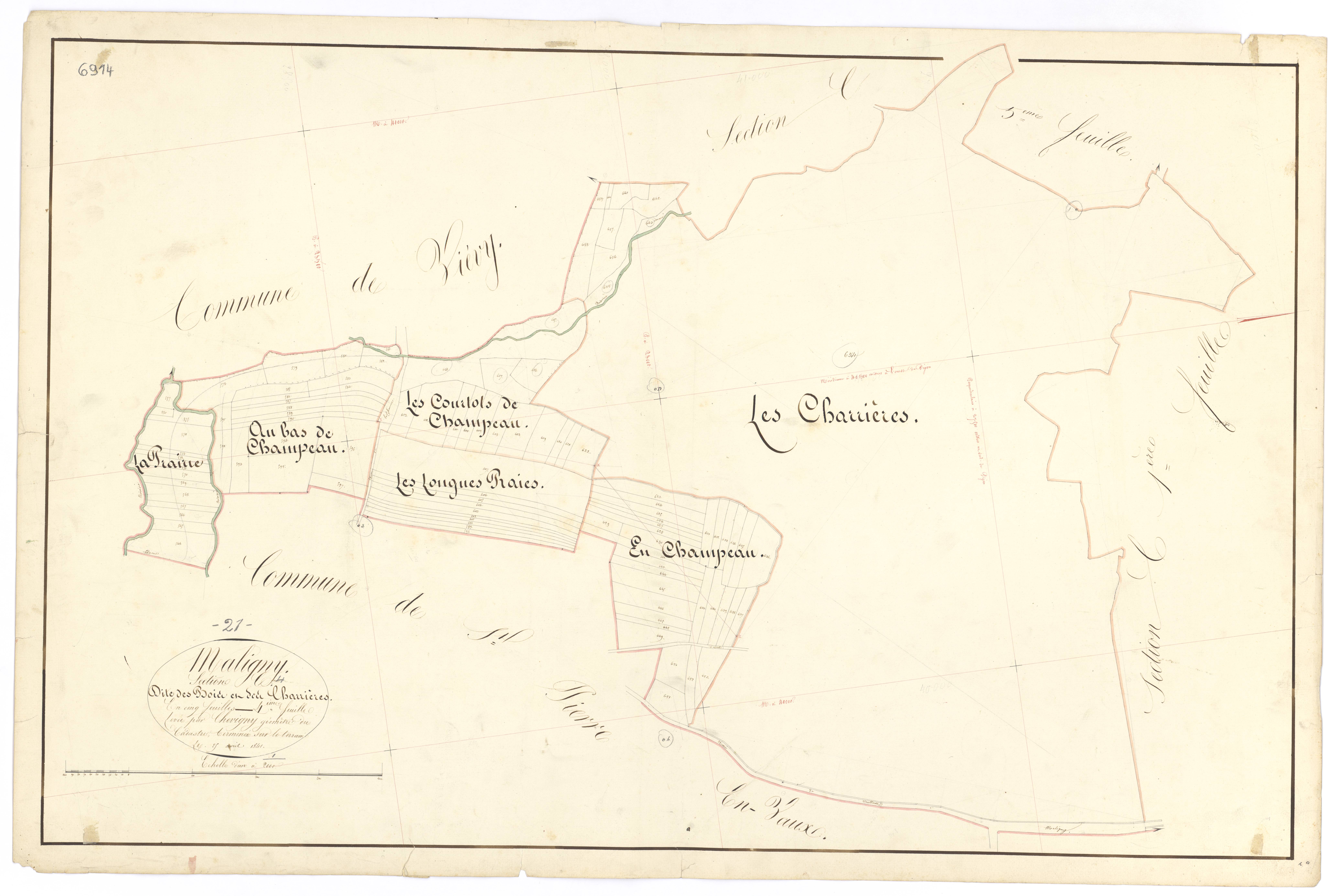 Maligny - Section C4 - 3 P PLAN 371/16