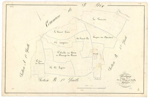 Maligny - Section B2 - 3 P PLAN 371/9