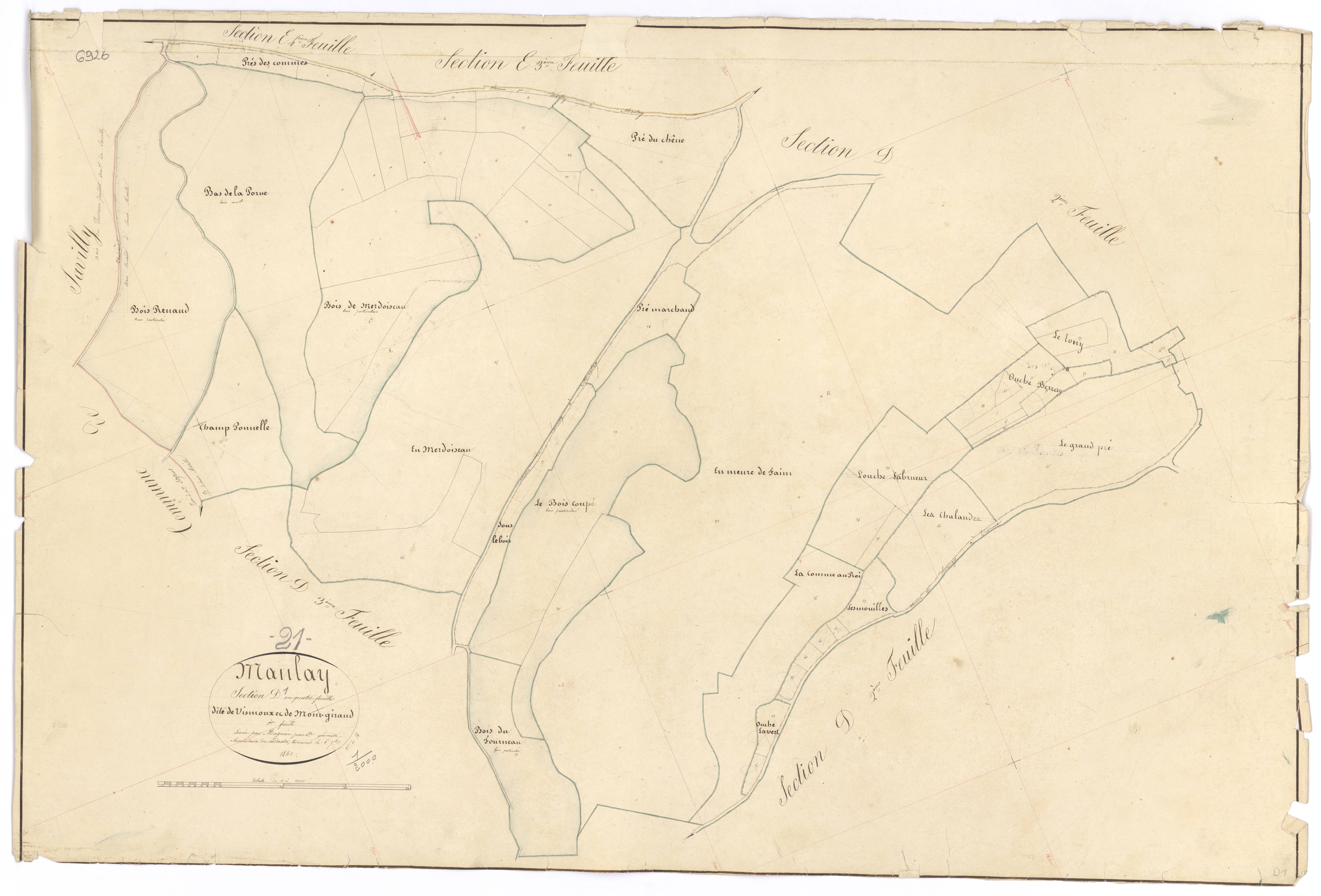 Manlay - Section D1 - 3 P PLAN 372/11