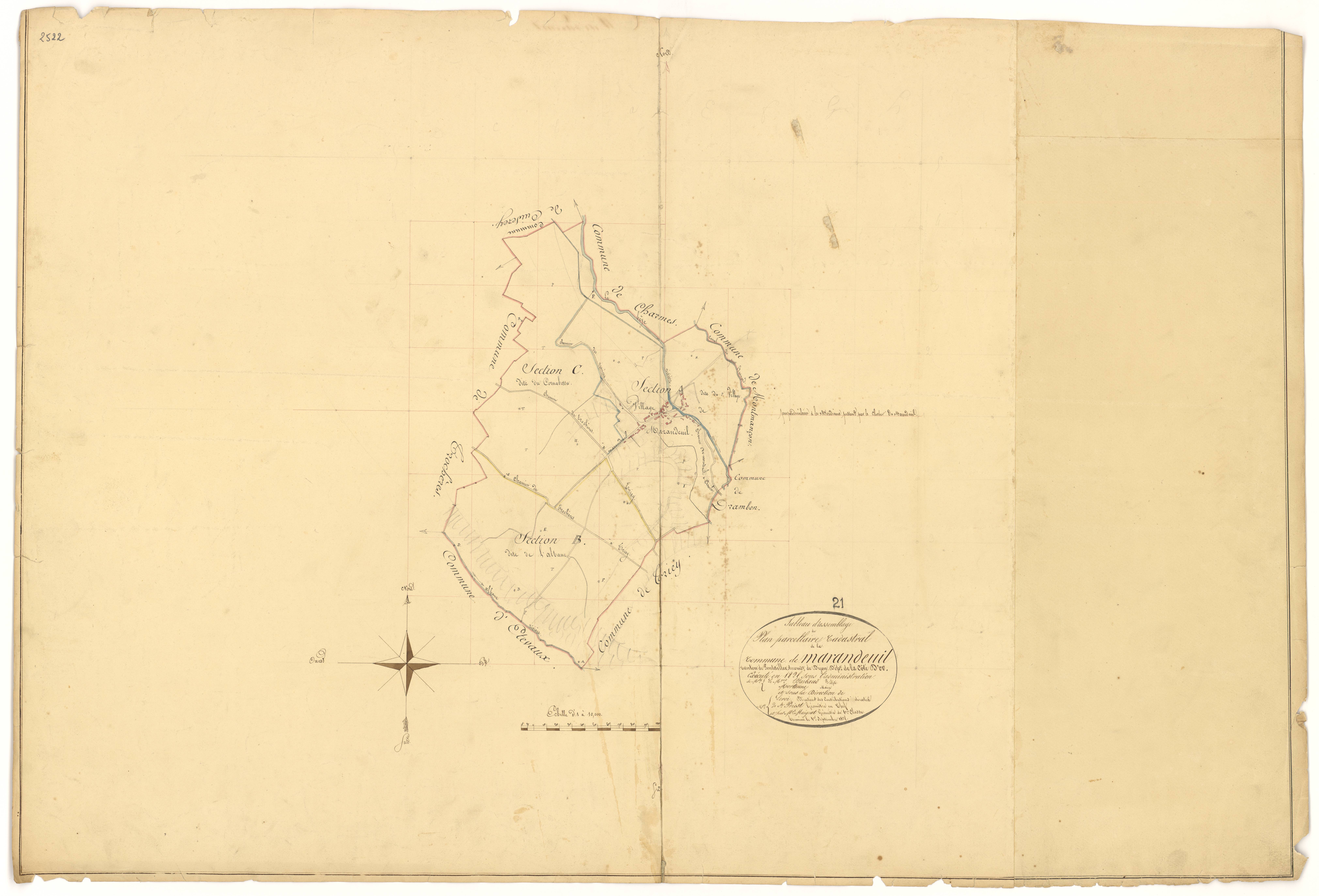Marandeuil - Tableau d'assemblage - 3 P PLAN 373/1