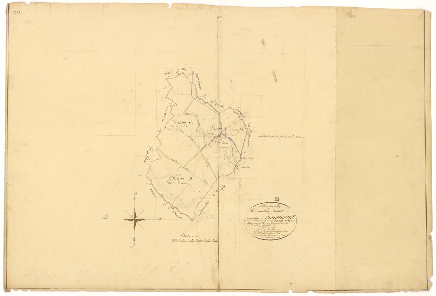 Marandeuil - Tableau d'assemblage - 3 P PLAN 373/1