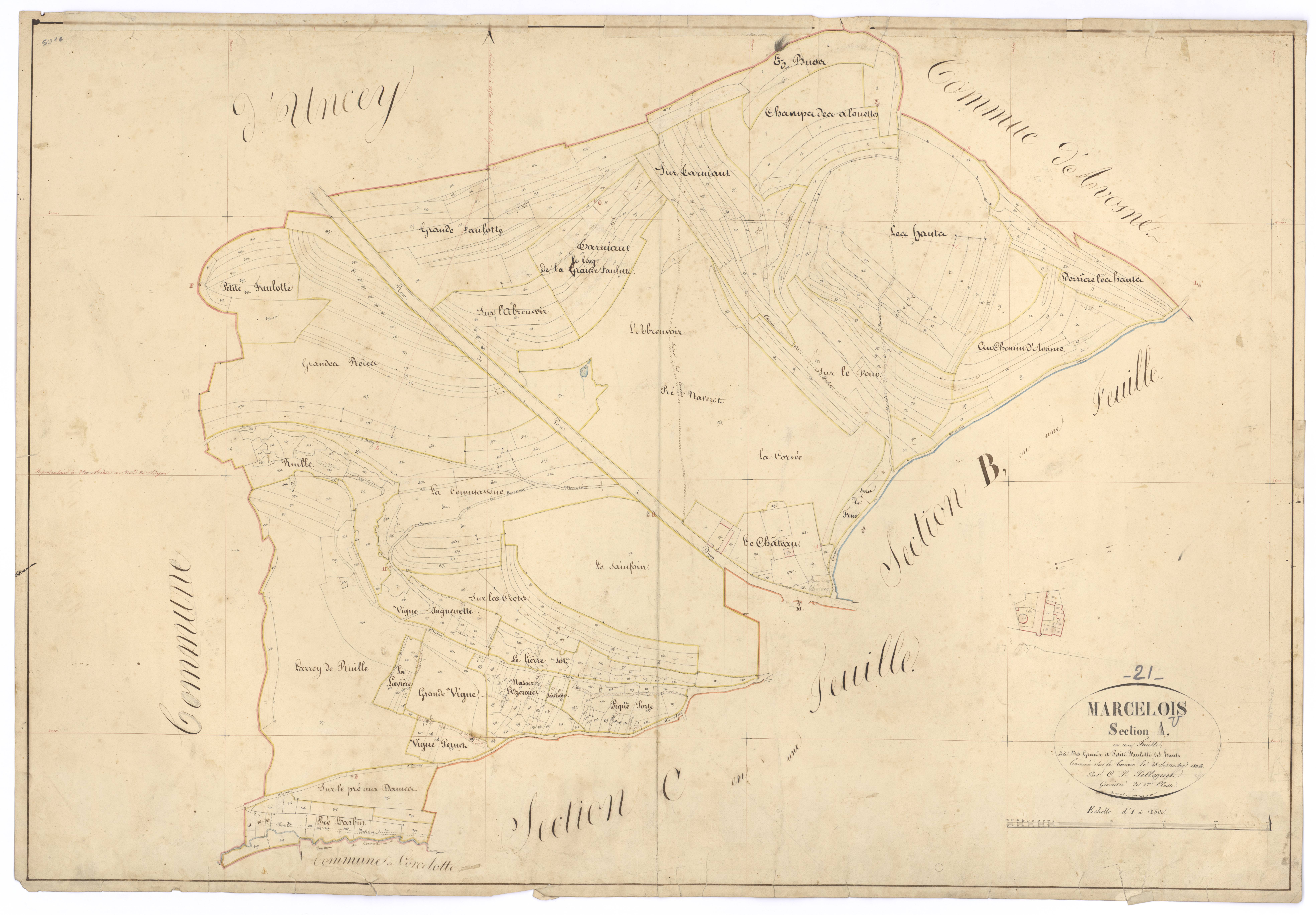 Marcellois - Section A - 3 P PLAN 374/2