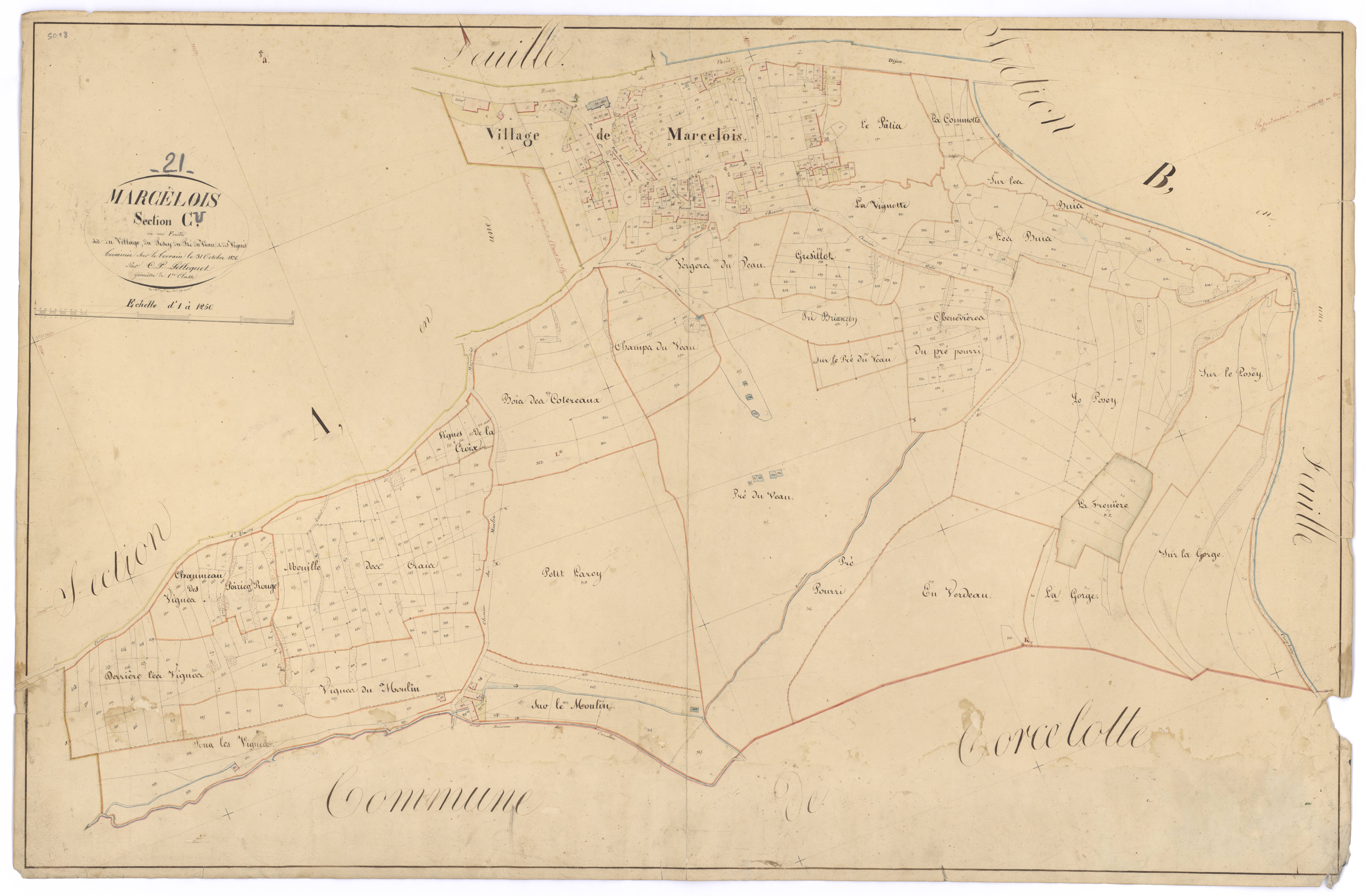 Marcellois - Section C - 3 P PLAN 374/4