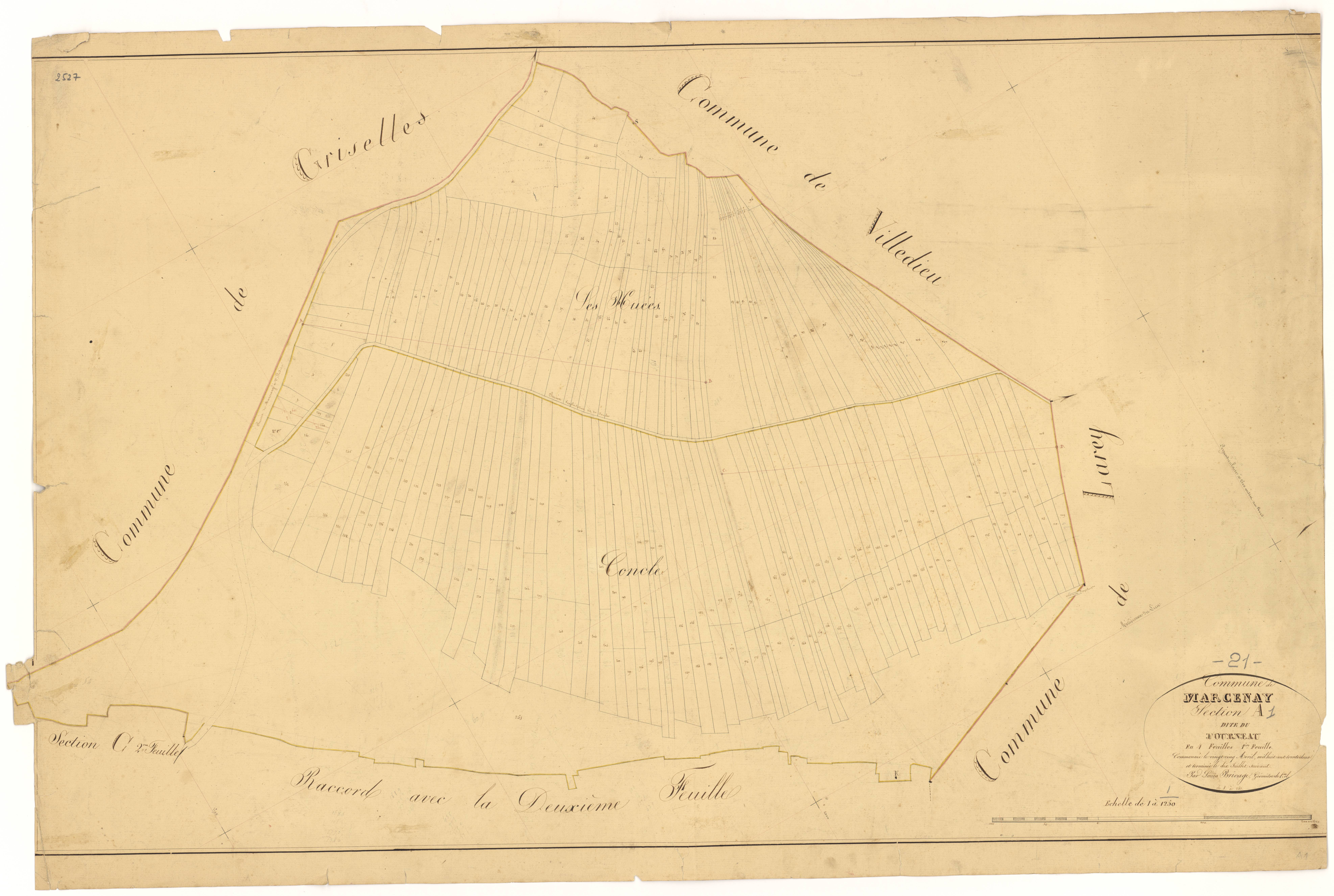 Marcenay - Section A1 - 3 P PLAN 375/2