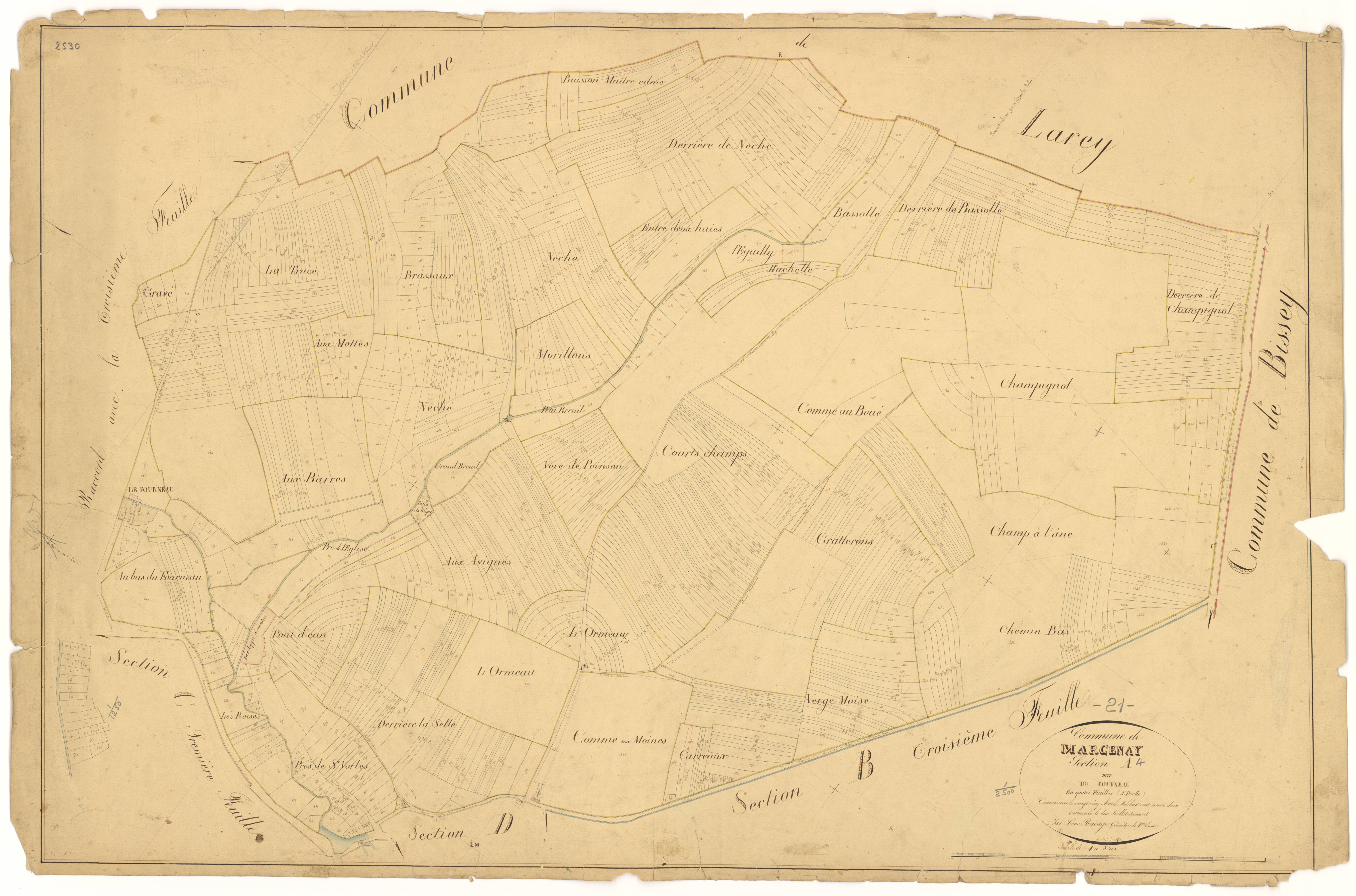 Marcenay - Section A4 - 3 P PLAN 375/5