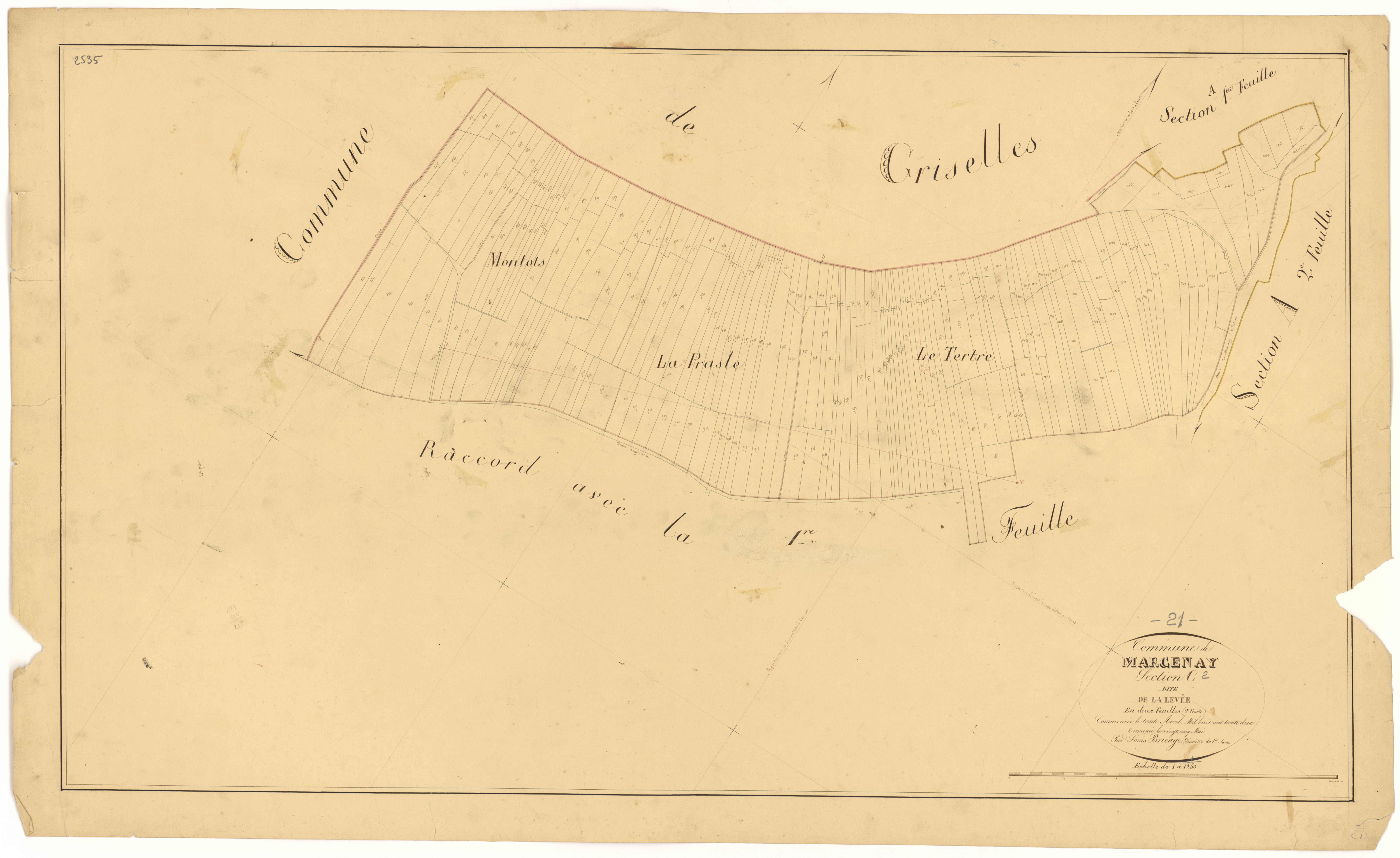 Marcenay - Section C2 - 3 P PLAN 375/10