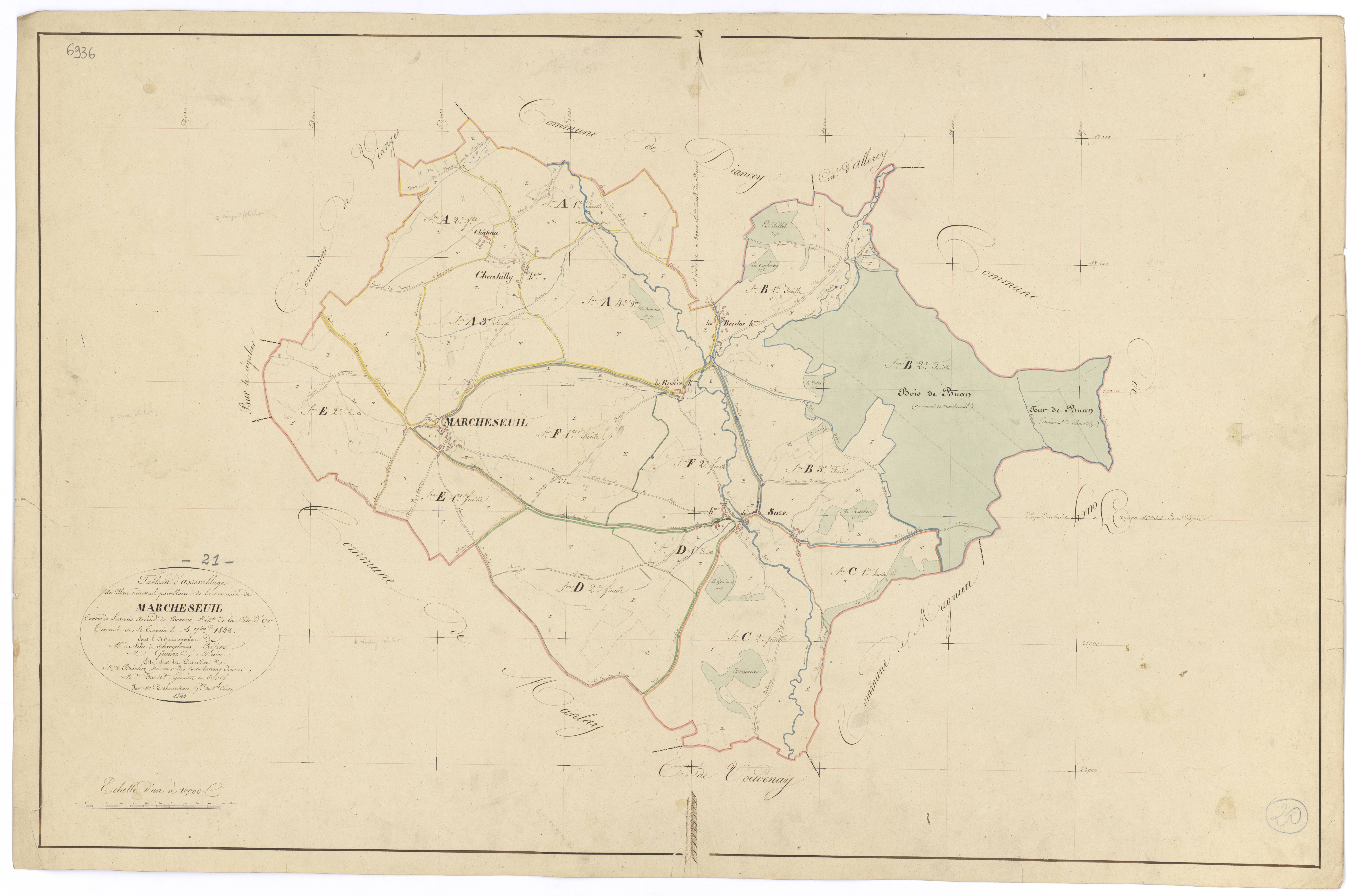 Marcheseuil - Tableau d'assemblage - 3 P PLAN 376/1