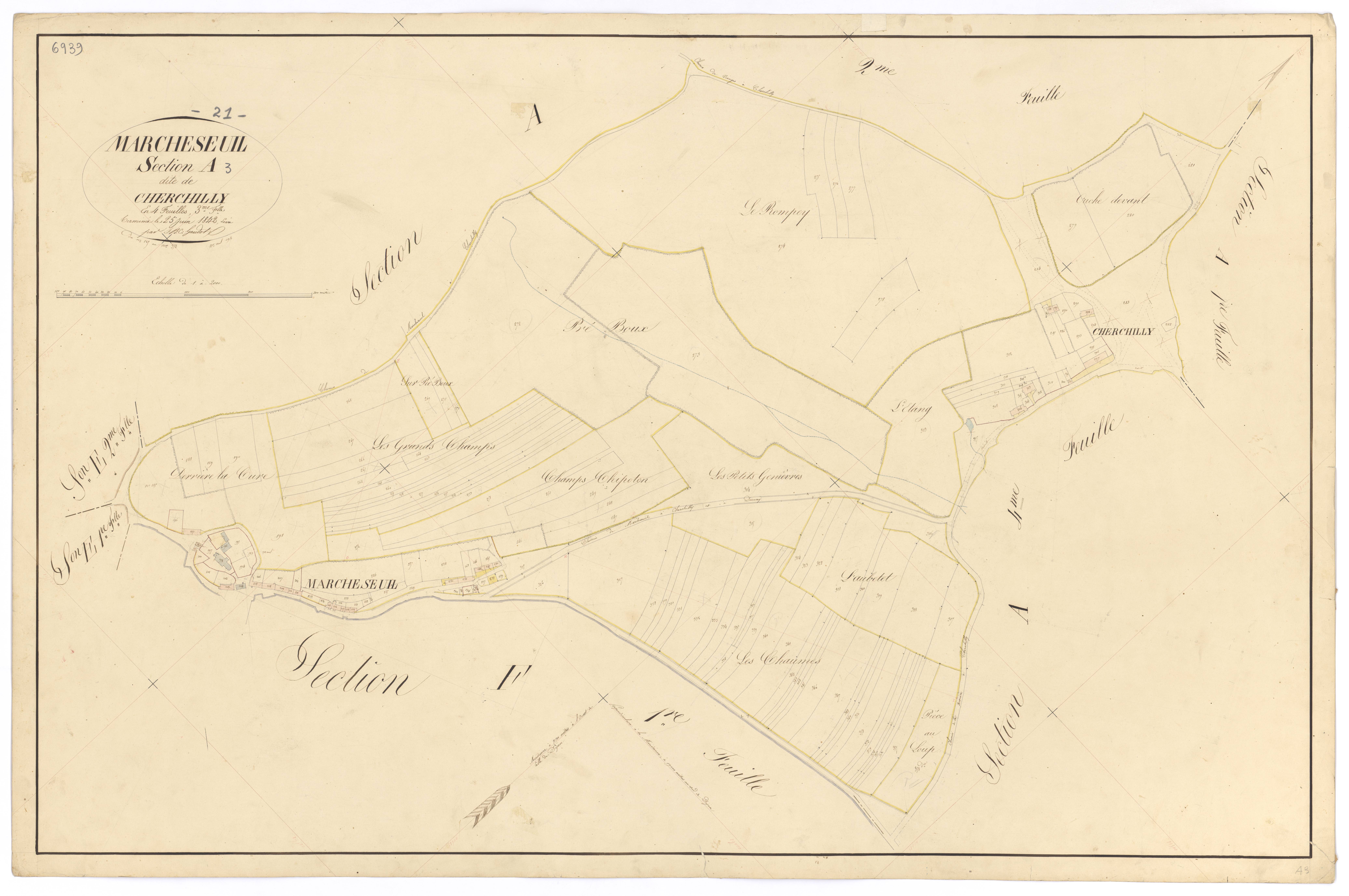 Marcheseuil - Section A3 - 3 P PLAN 376/4