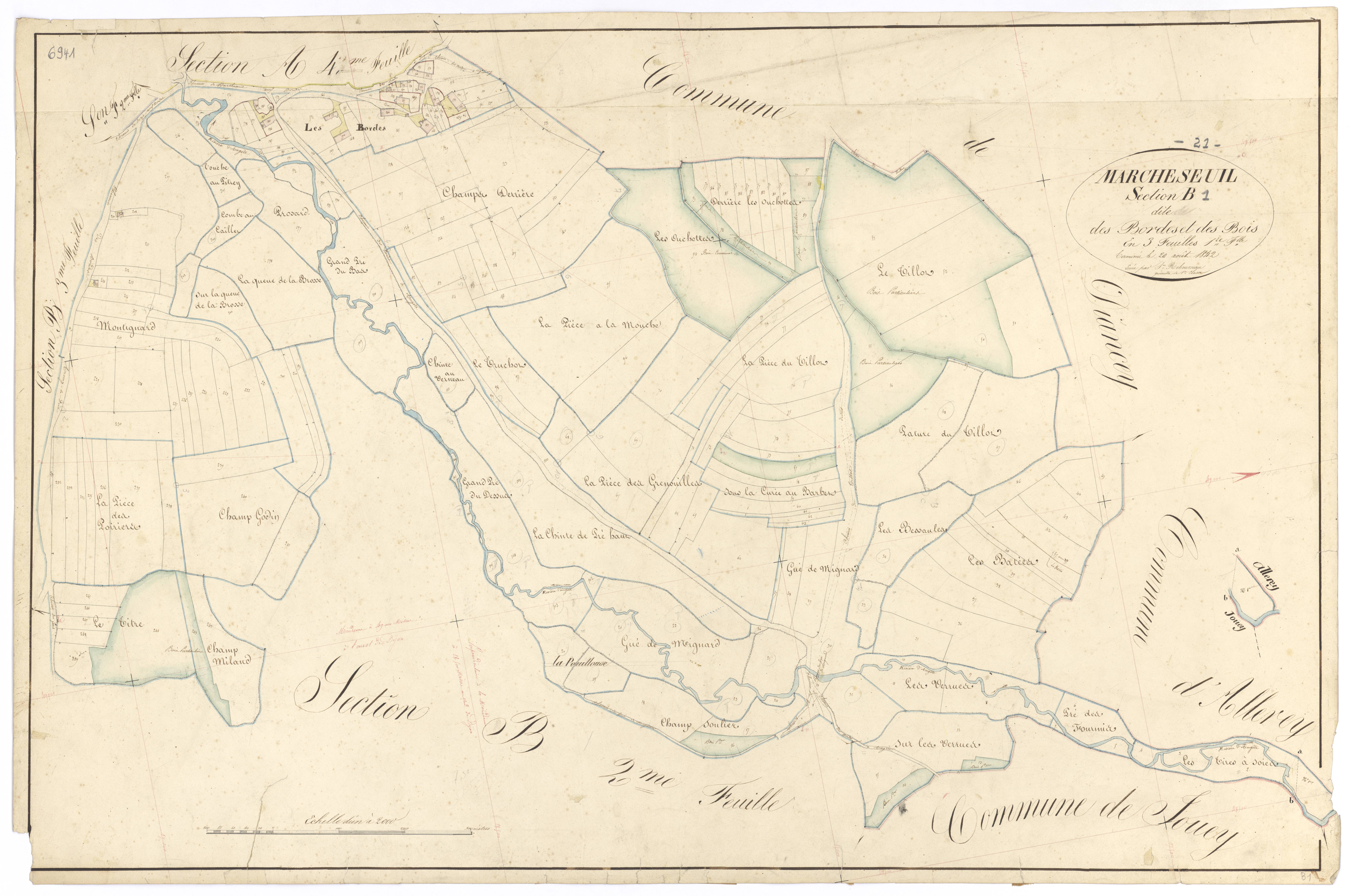Marcheseuil - Section B1 - 3 P PLAN 376/6