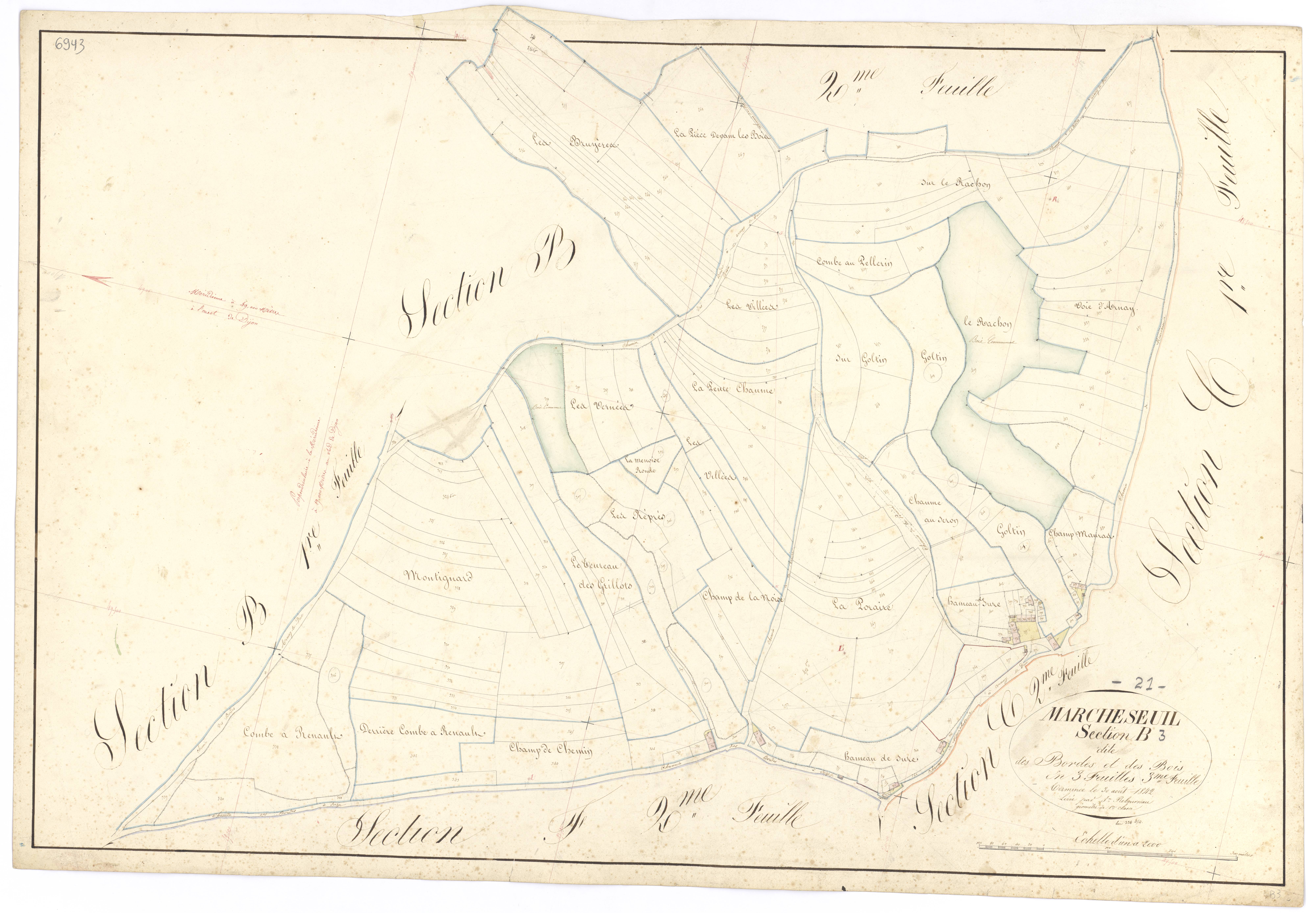 Marcheseuil - Section B3 - 3 P PLAN 376/8
