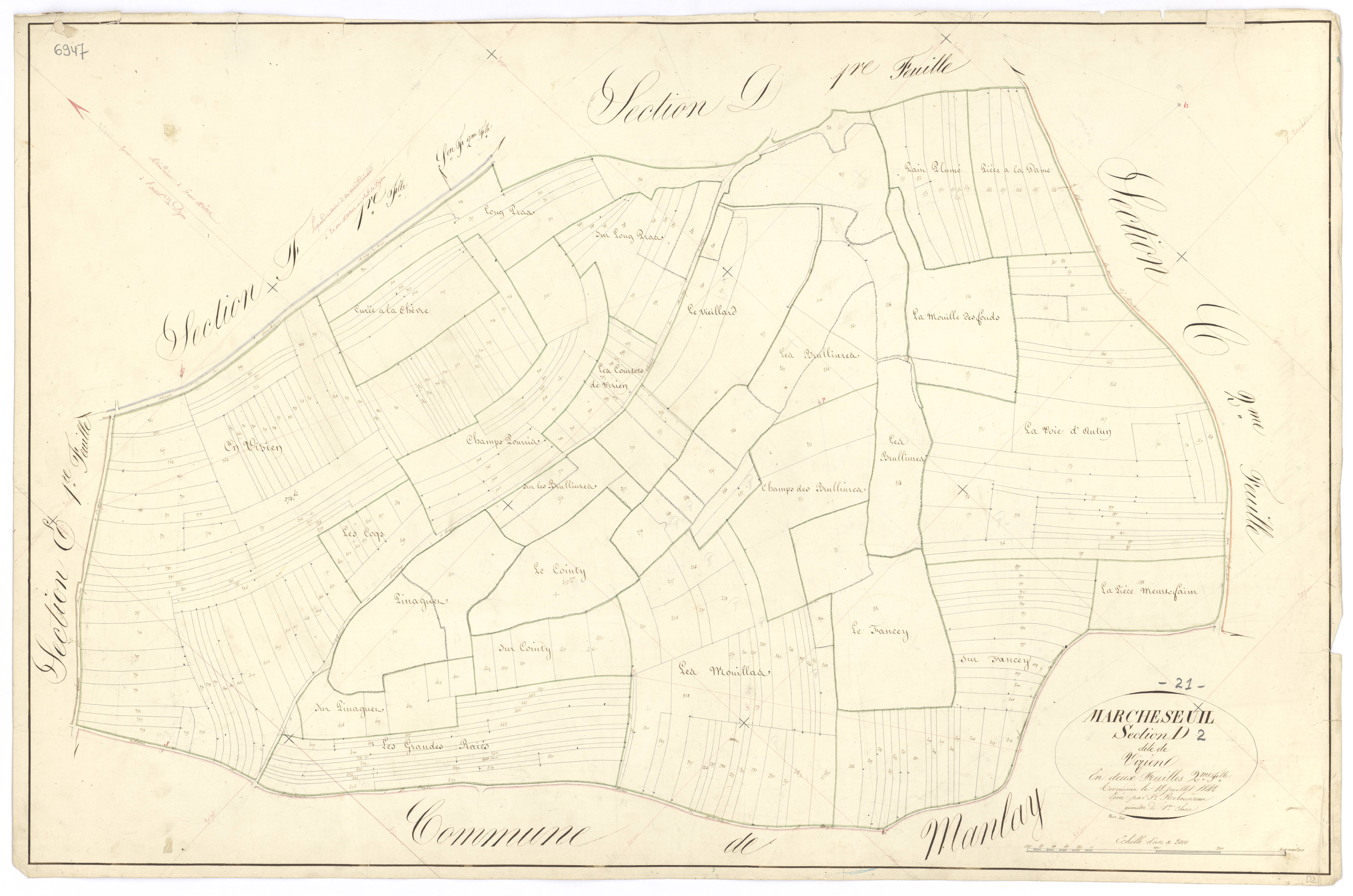 Marcheseuil - Section D2 - 3 P PLAN 376/12