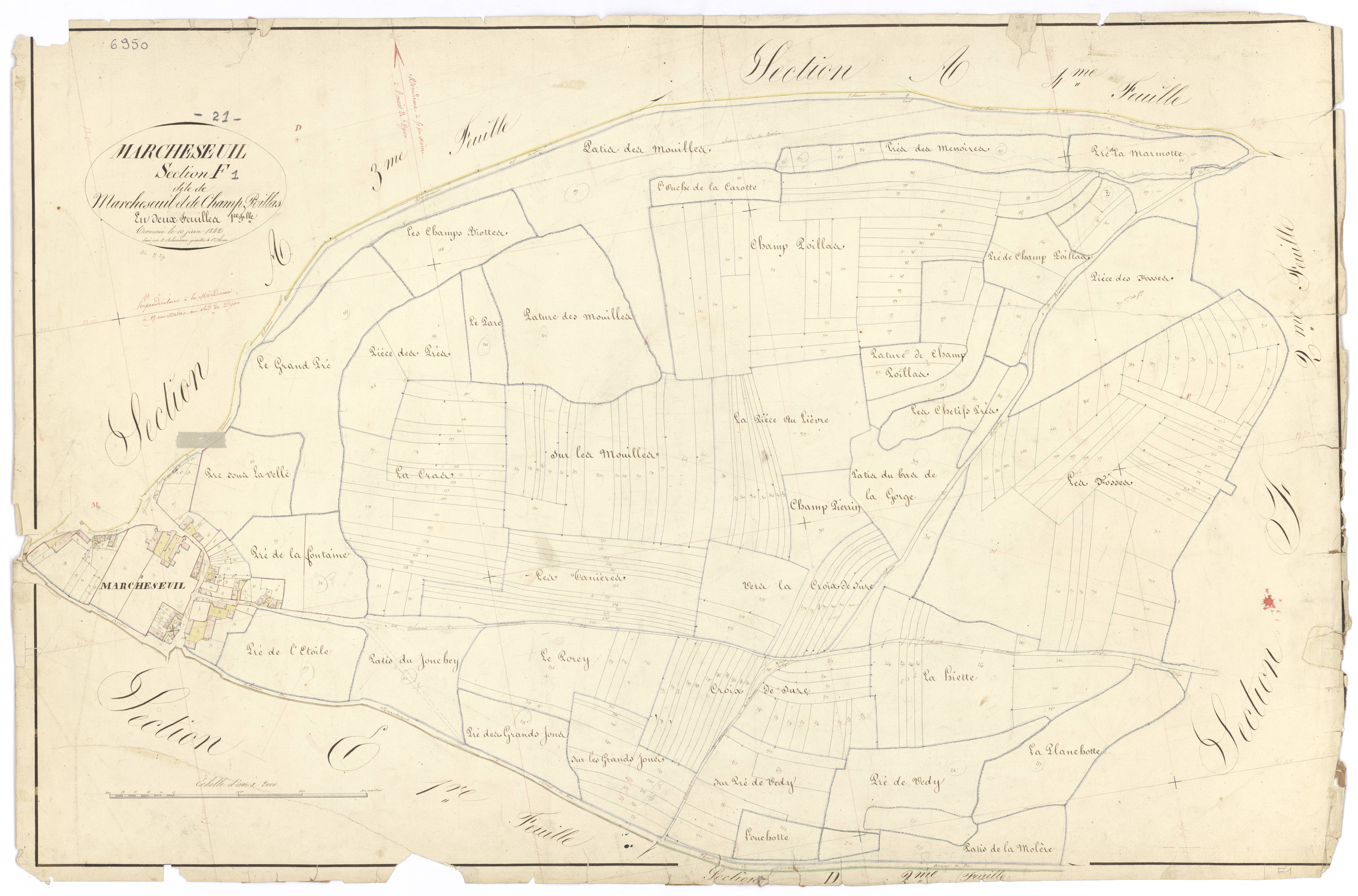 Marcheseuil - Section F1 - 3 P PLAN 376/15