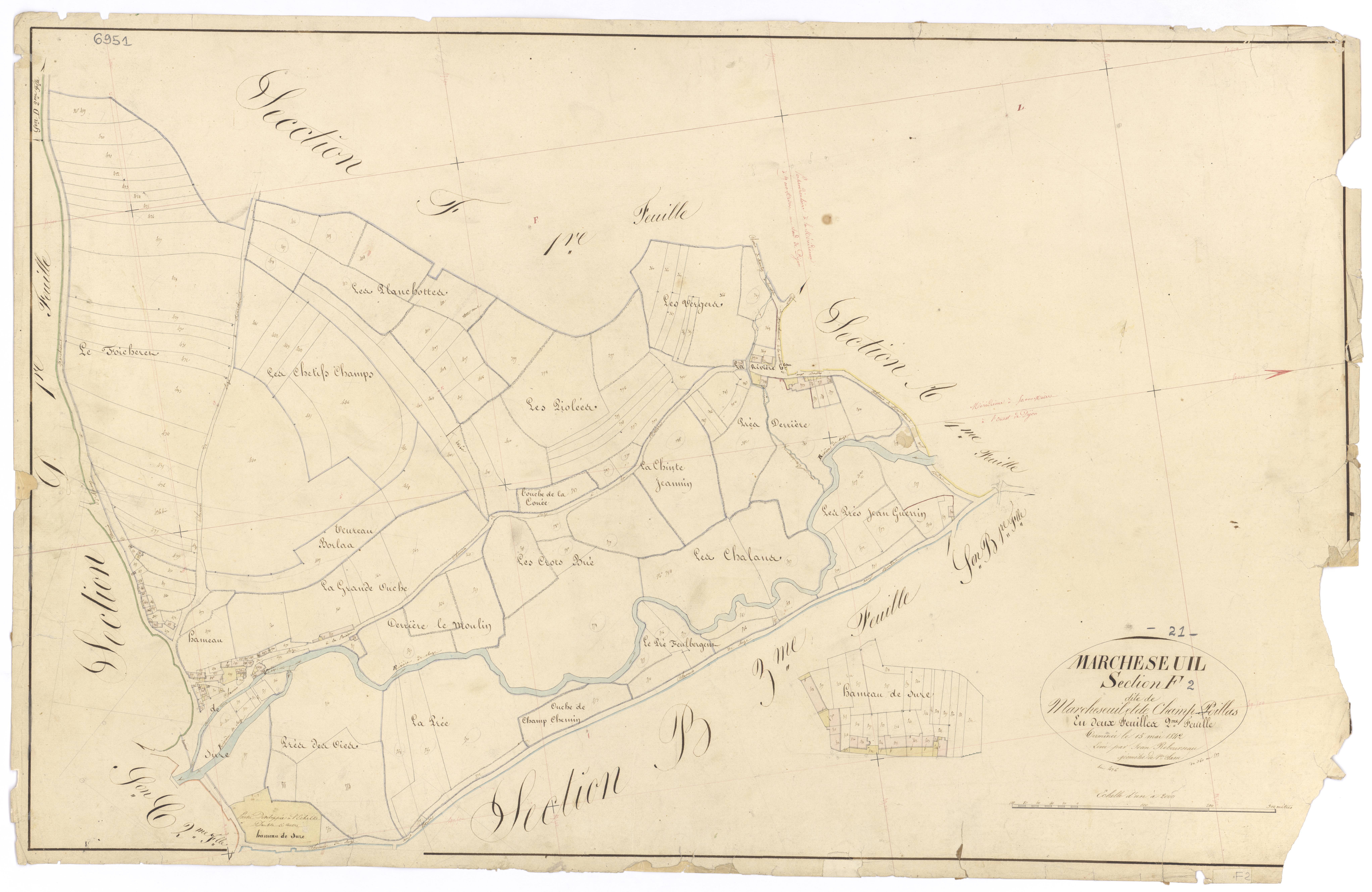 Marcheseuil - Section F2 - 3 P PLAN 376/16