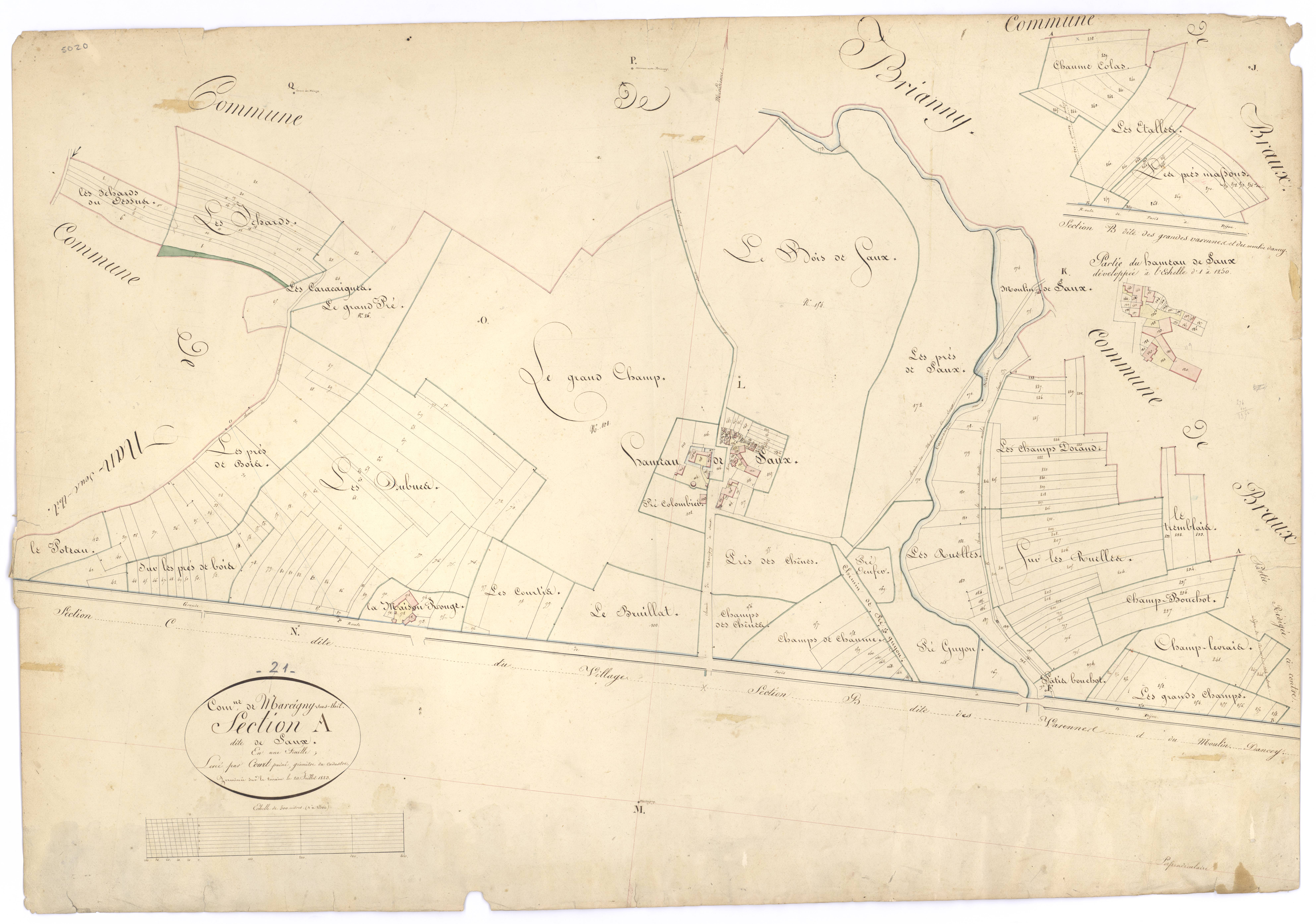 Marcigny-sous-Thil - Section A - 3 P PLAN 378/2