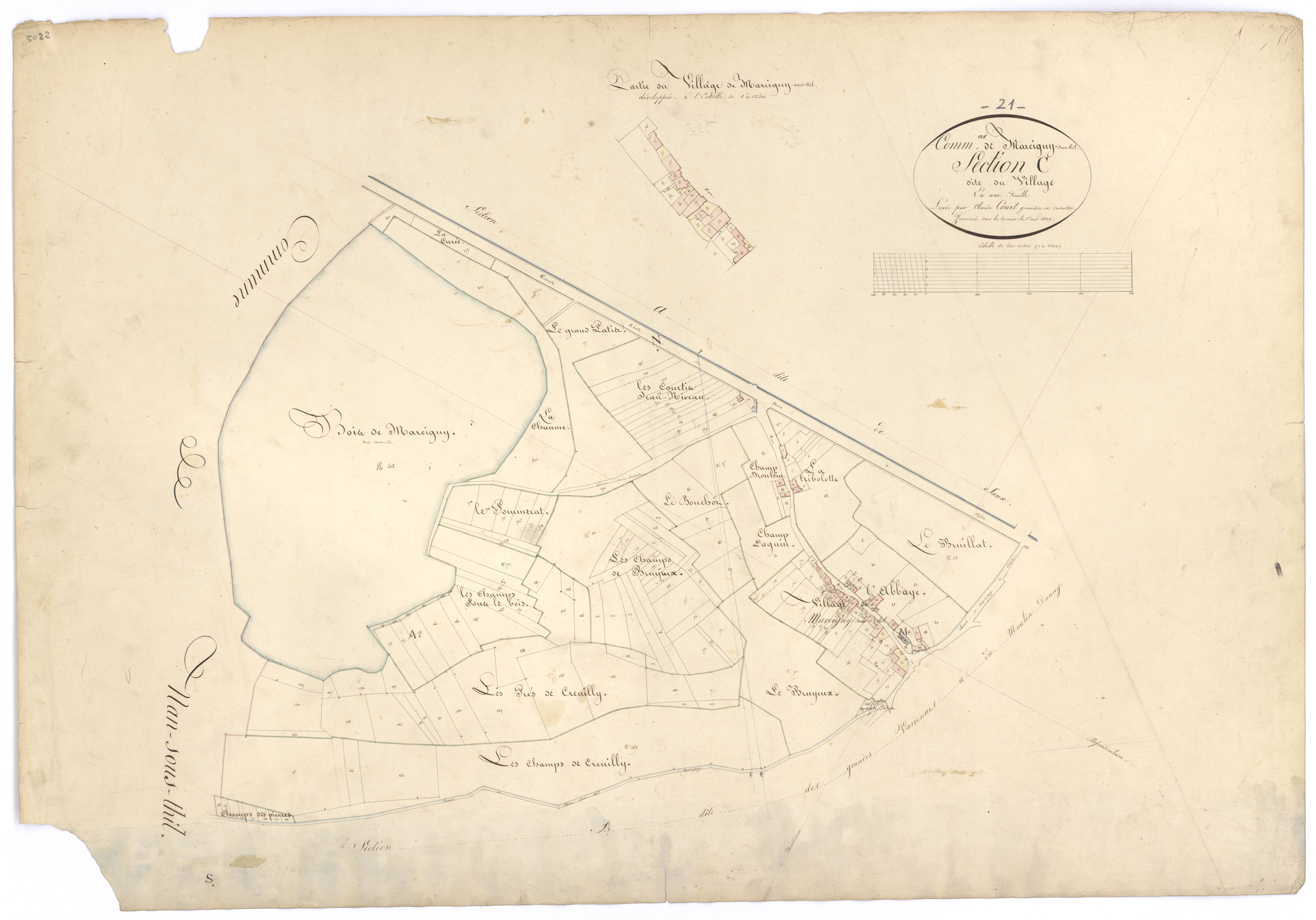 Marcigny-sous-Thil - Section C - 3 P PLAN 378/4