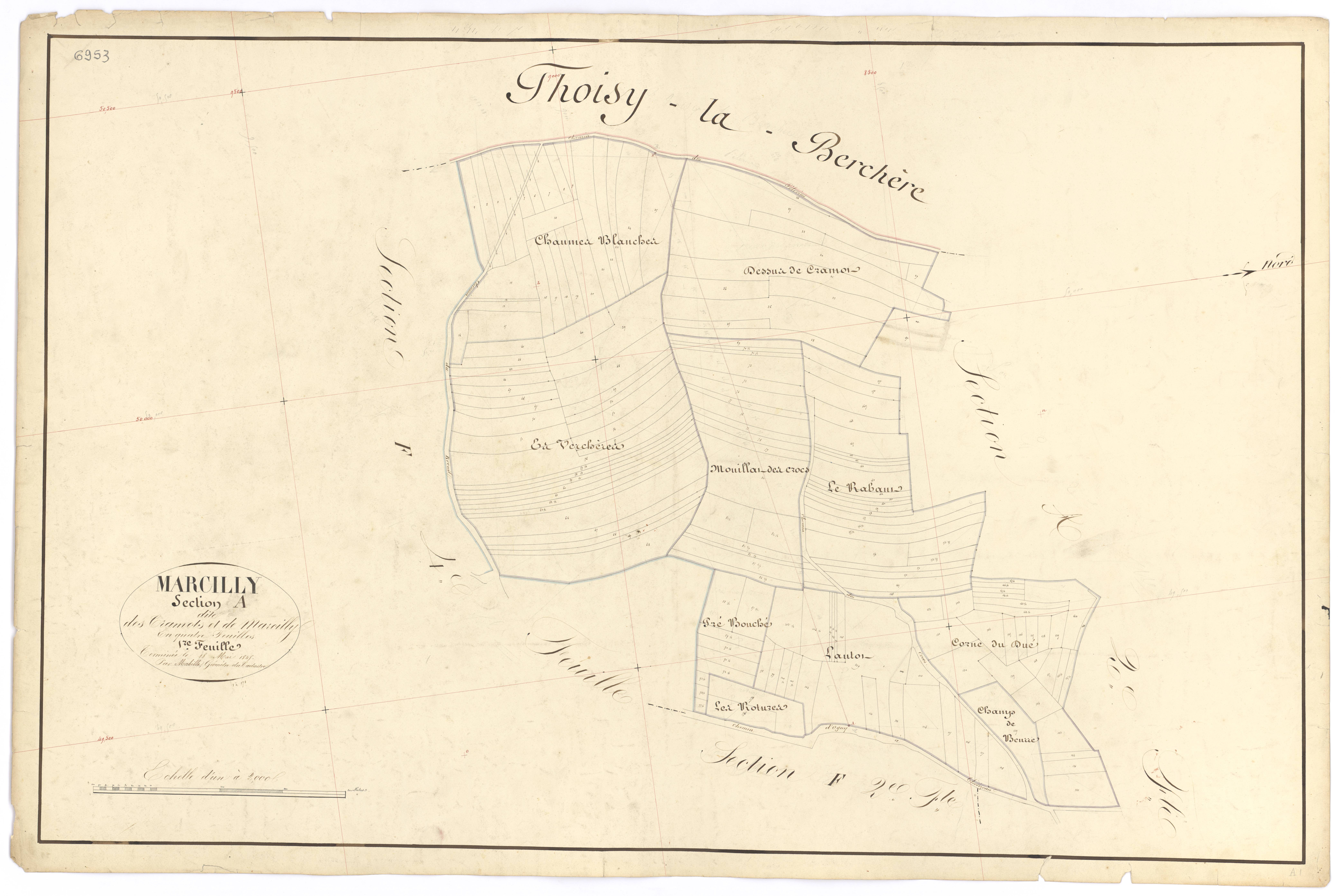 Marcilly-Ogny - Section A1 - 3 P PLAN 380/2
