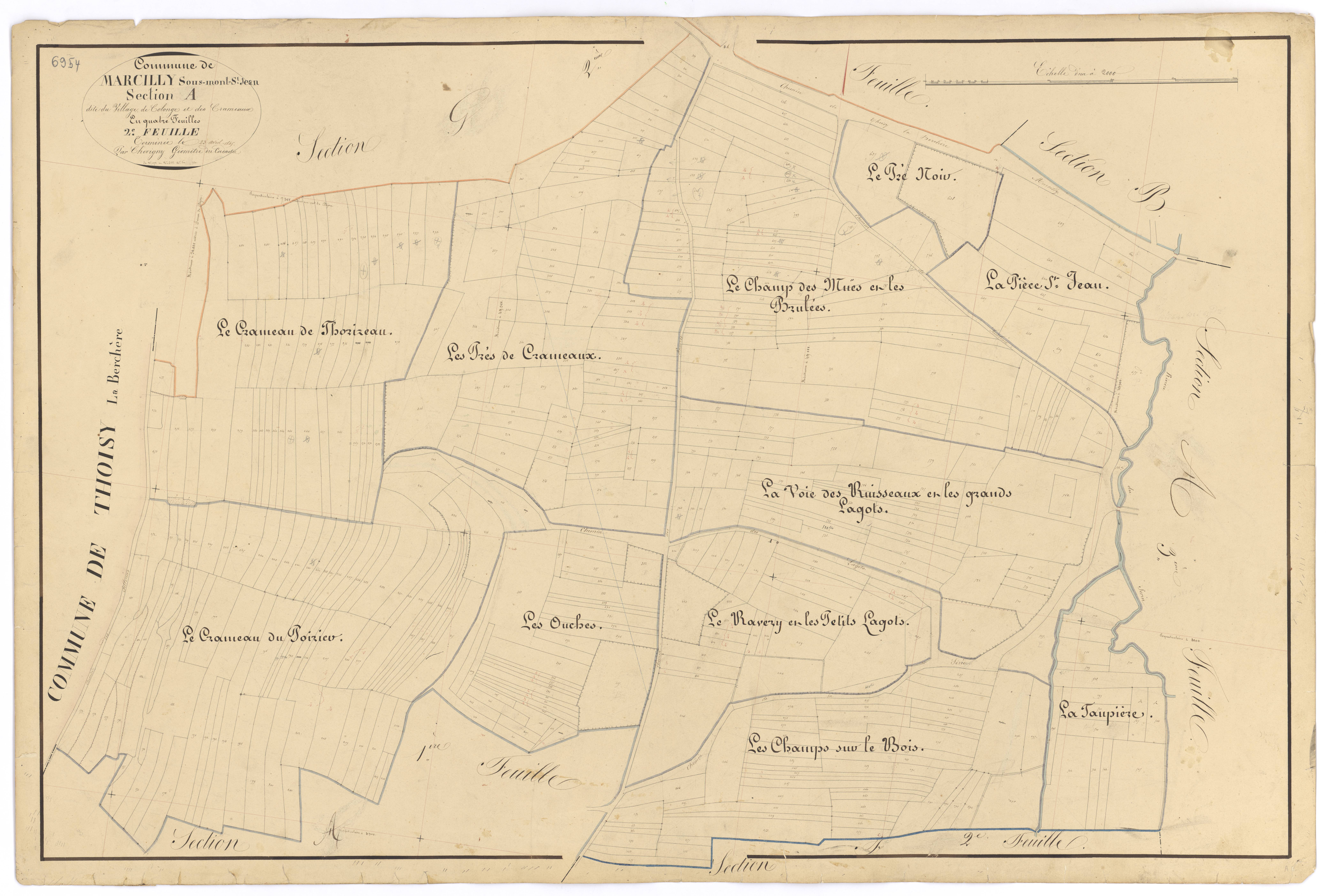 Marcilly-Ogny - Section A2 - 3 P PLAN 380/3