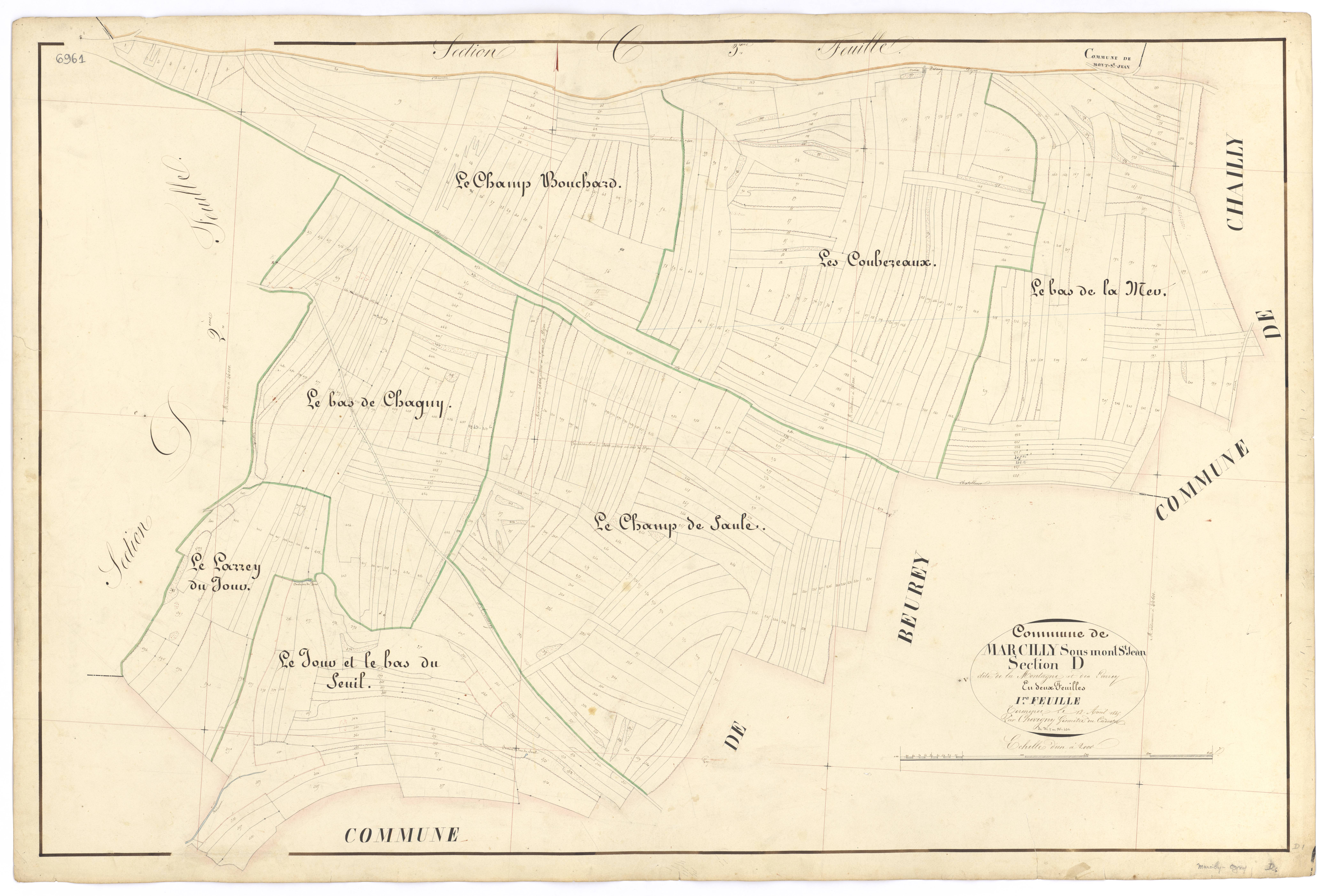 Marcilly-Ogny - Section D1 - 3 P PLAN 380/10