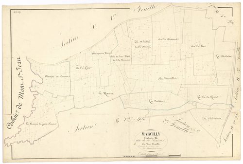 Marcilly-Ogny - Section B - 3 P PLAN 380/6