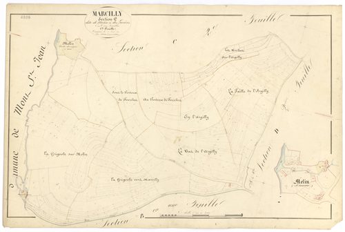 Marcilly-Ogny - Section C1 - 3 P PLAN 380/7