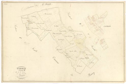 Marcilly-Ogny - Section E2 - 3 P PLAN 380/13