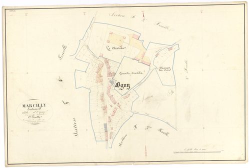 Marcilly-Ogny - Section F1 - 3 P PLAN 380/14