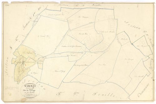 Marcilly-Ogny - Section F2 - 3 P PLAN 380/15