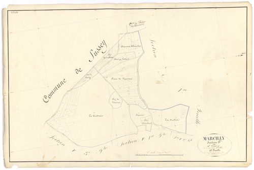 Marcilly-Ogny - Section F4 - 3 P PLAN 380/17