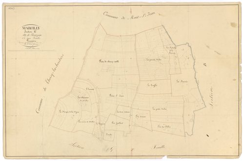 Marcilly-Ogny - Section G1 - 3 P PLAN 380/18