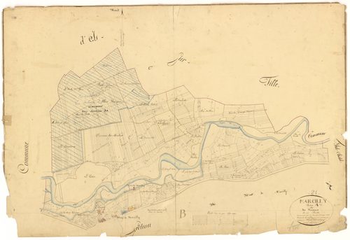 Marcilly-sur-Tille - Section A - 3 P PLAN 381/2