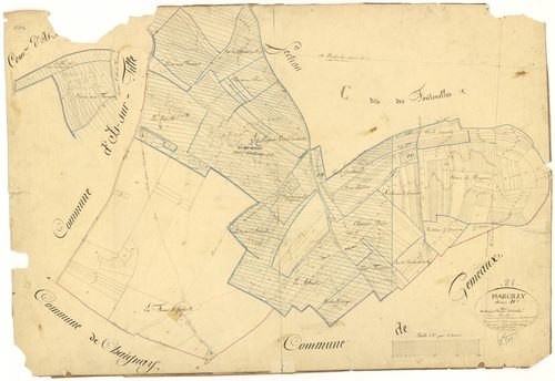Marcilly-sur-Tille - Section D - 3 P PLAN 381/5