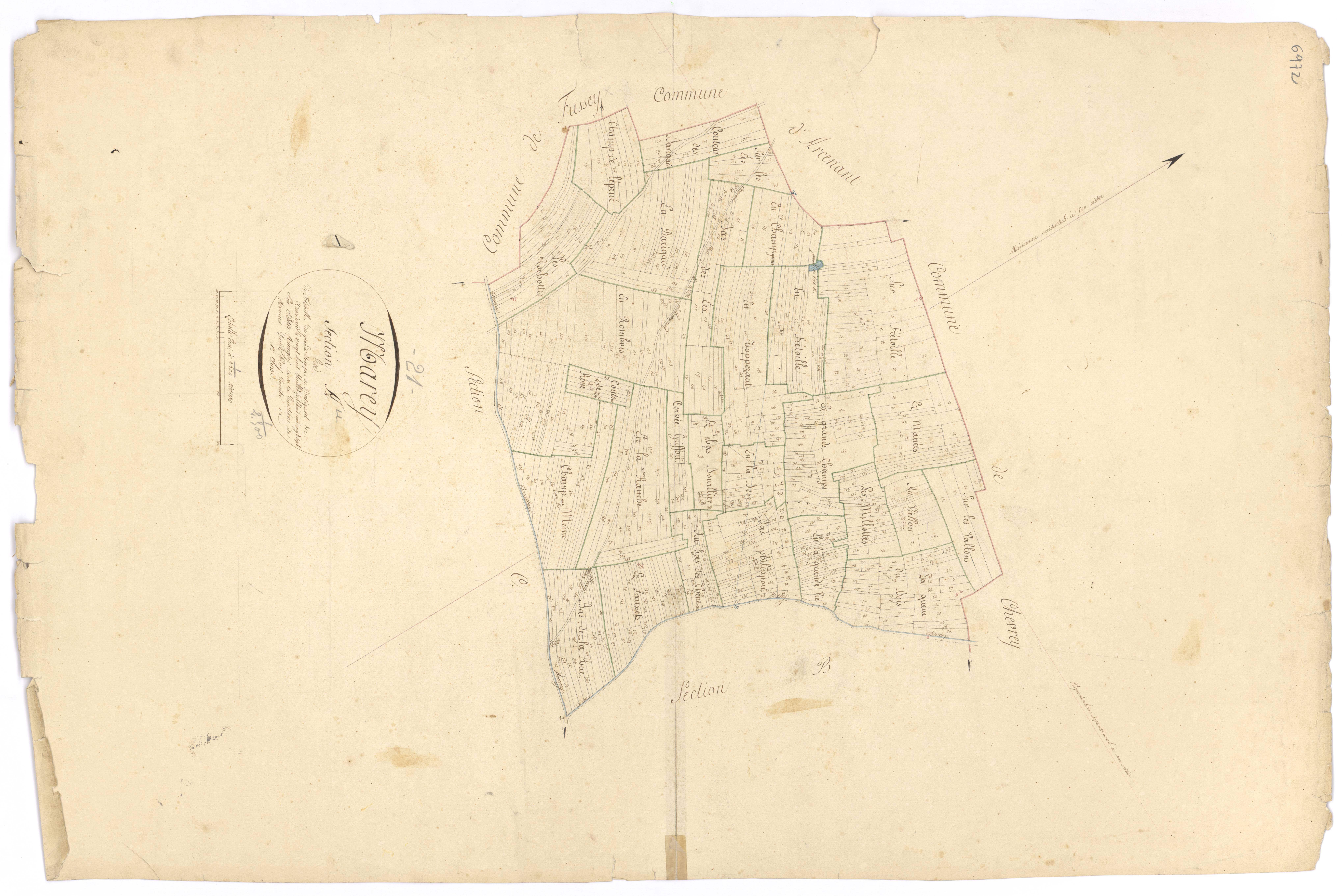 Marey-lès-Fussey - Section A - 3 P PLAN 382/2
