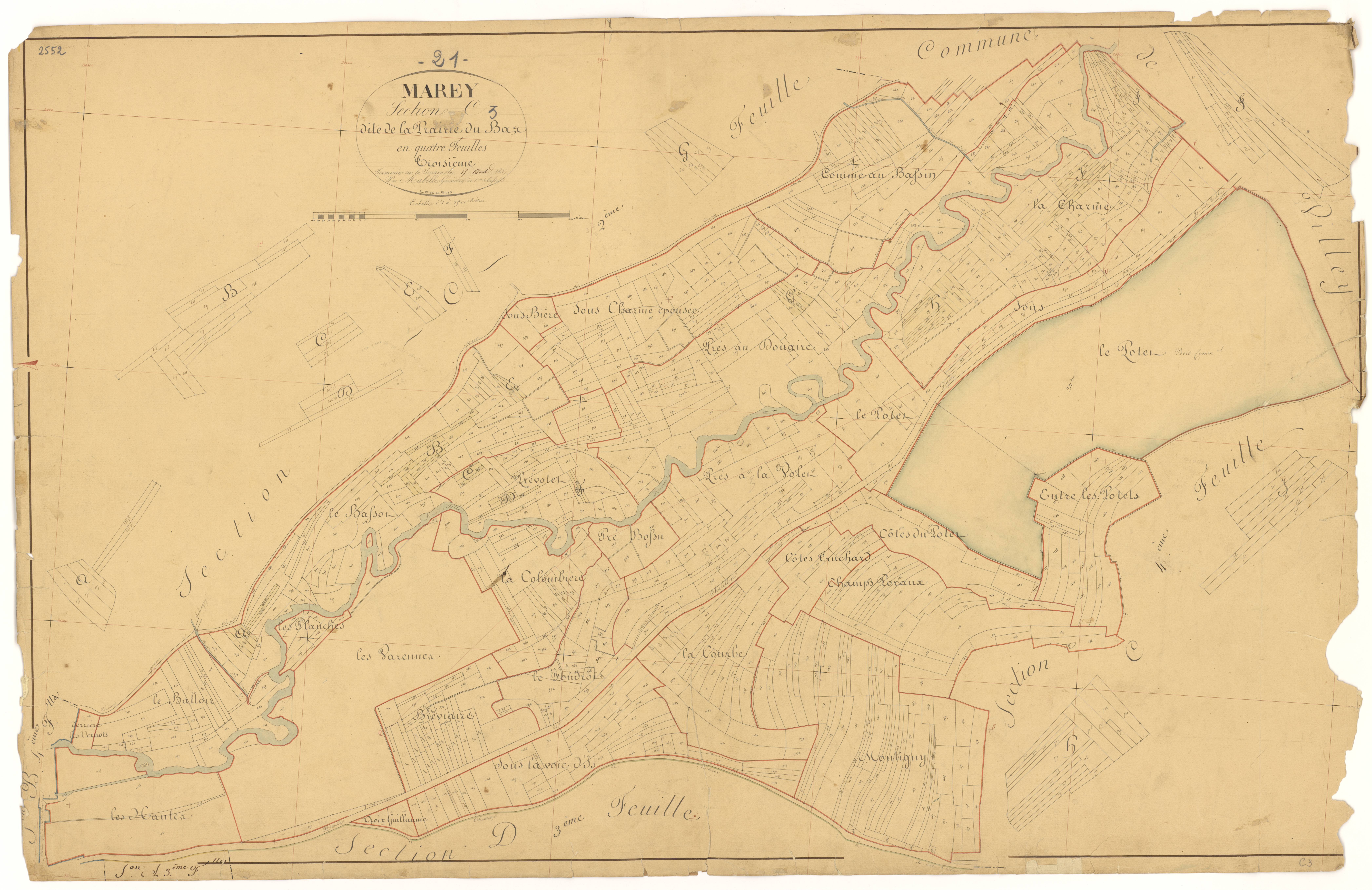 Marey-sur-Tille - Section C3 - 3 P PLAN 383/11