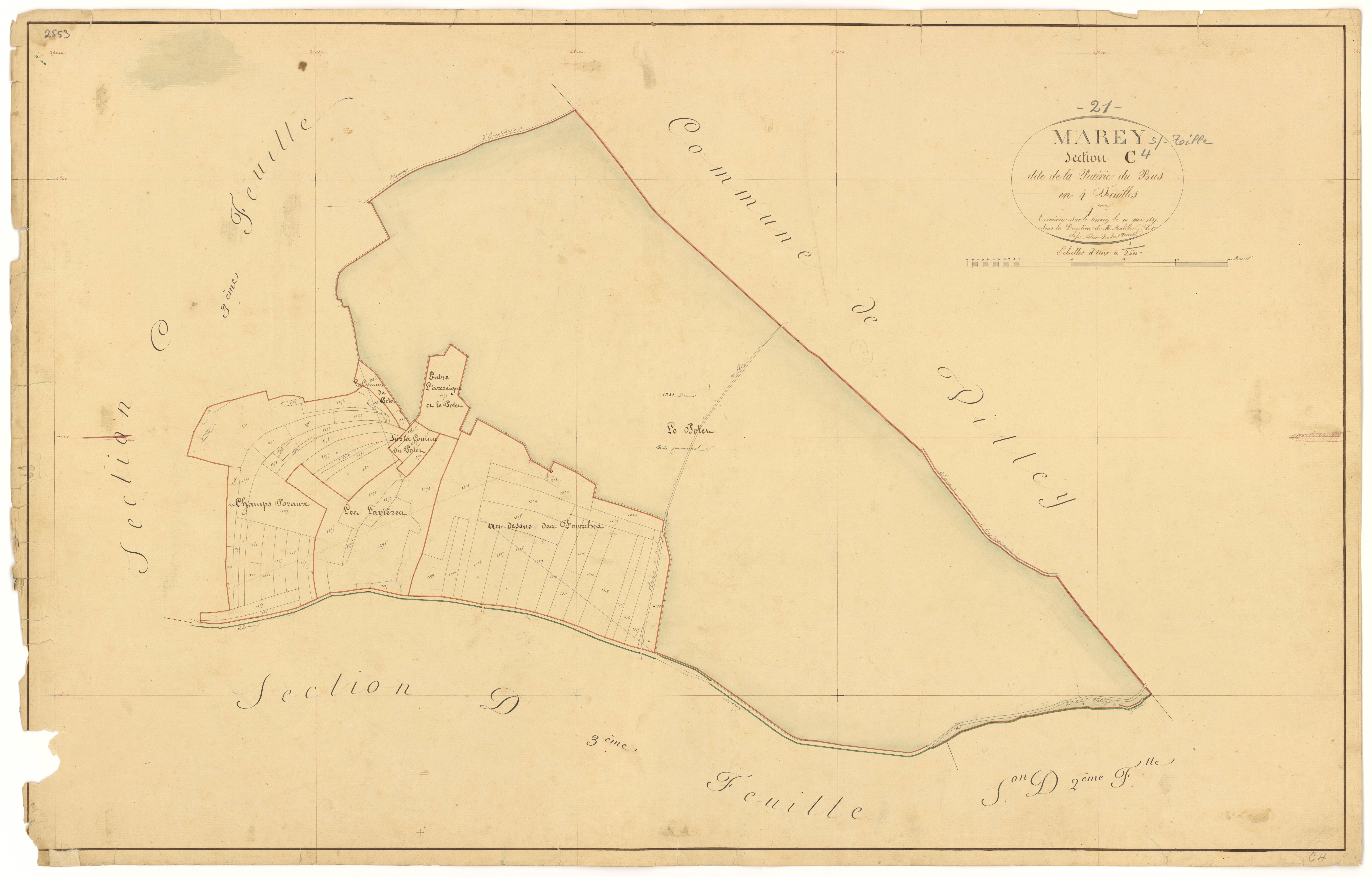 Marey-sur-Tille - Section C4 - 3 P PLAN 383/12