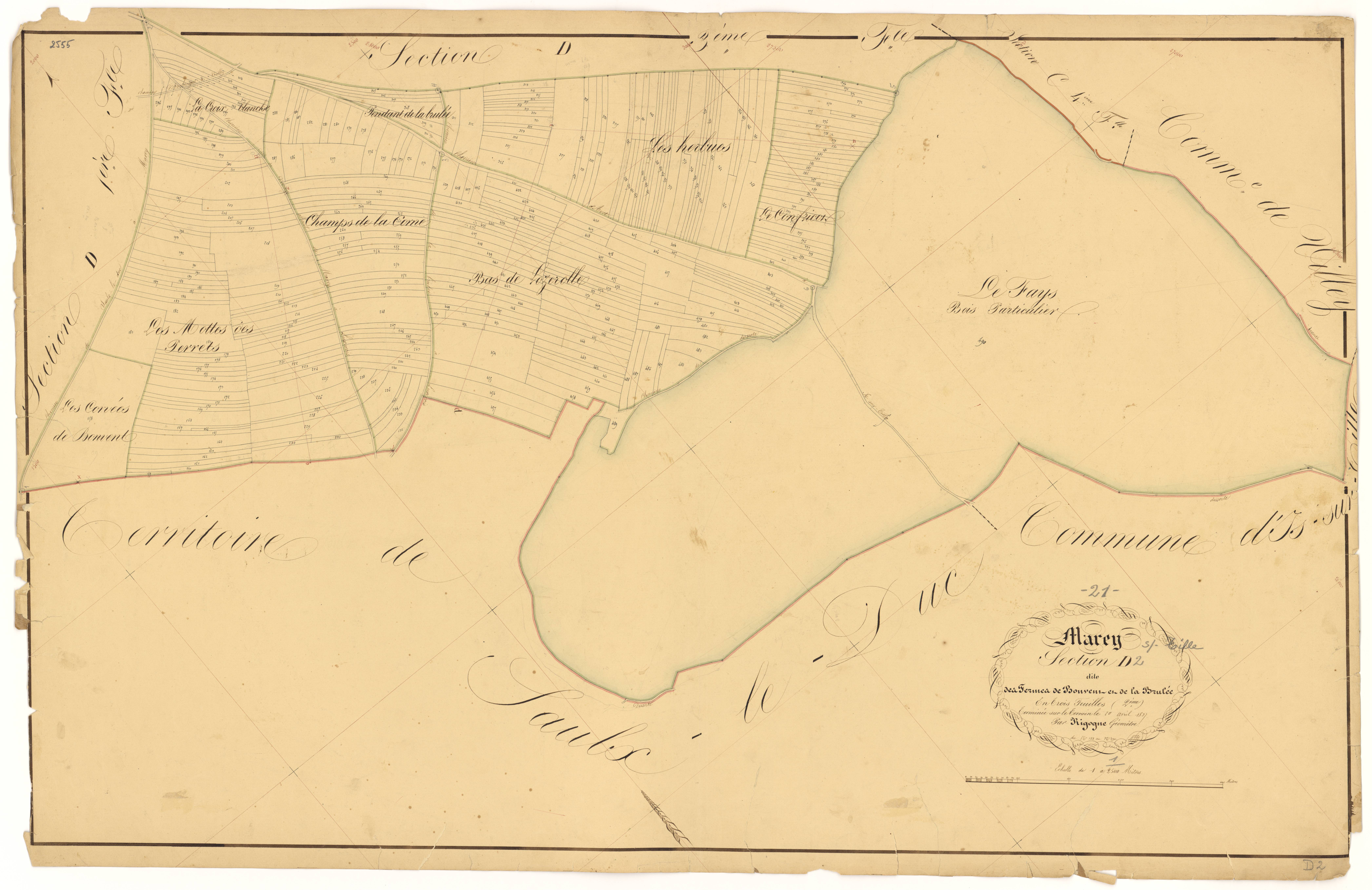 Marey-sur-Tille - Section D2 - 3 P PLAN 383/14