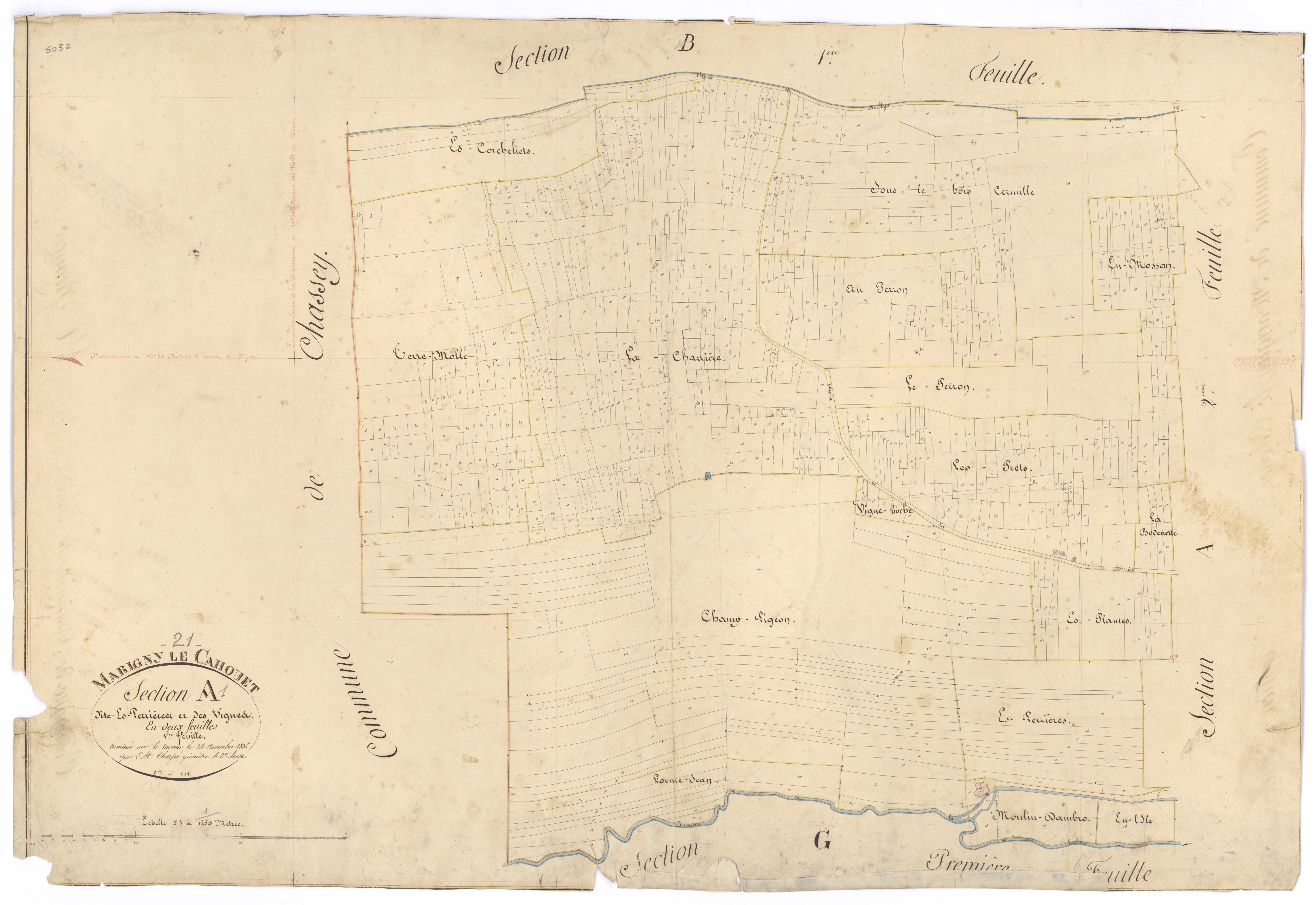 Marigny-le-Cahouët - Section A1 - 3 P PLAN 385/2